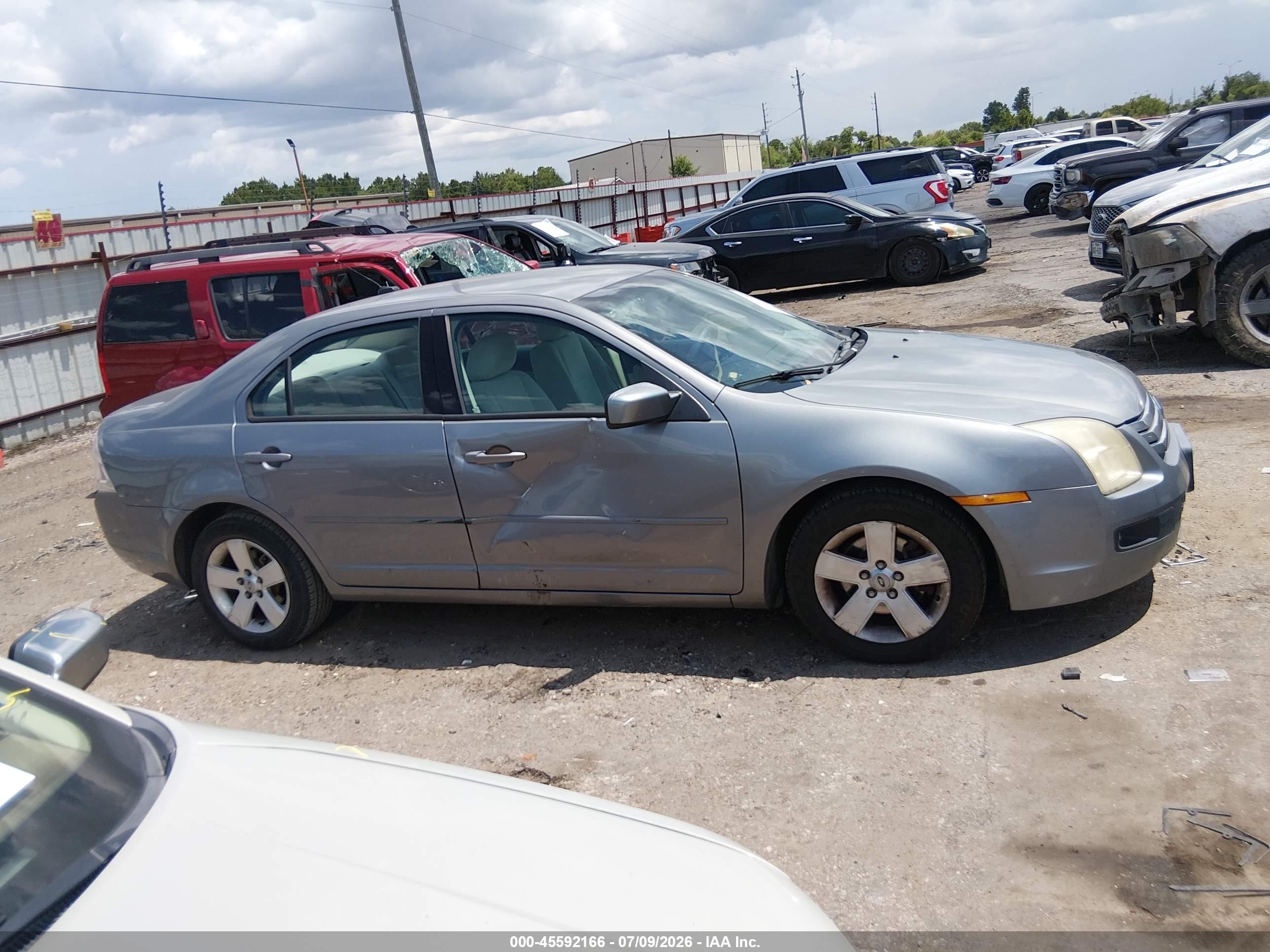 2007 Ford Fusion Se Gray vin: 3FAHP07Z17R189809