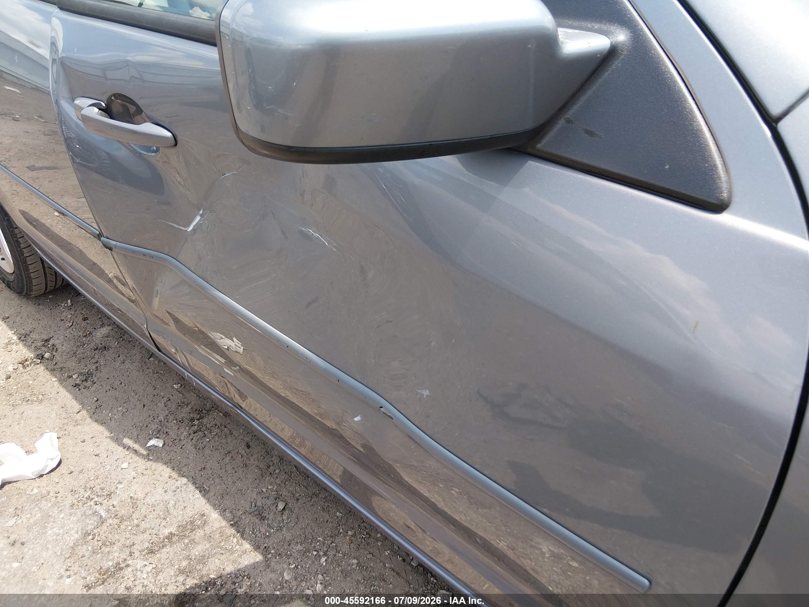 2007 Ford Fusion Se Gray vin: 3FAHP07Z17R189809