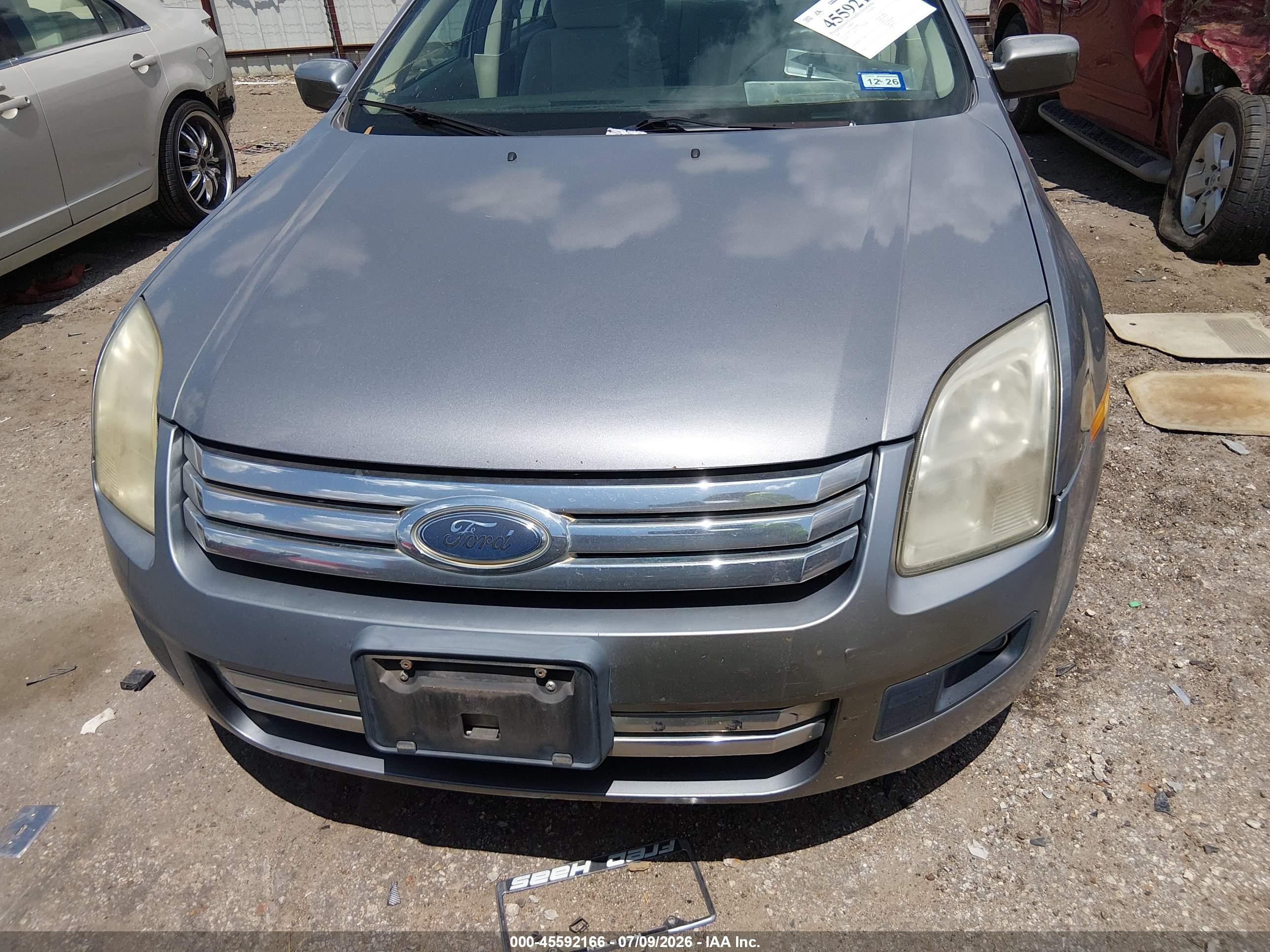 2007 Ford Fusion Se Gray vin: 3FAHP07Z17R189809