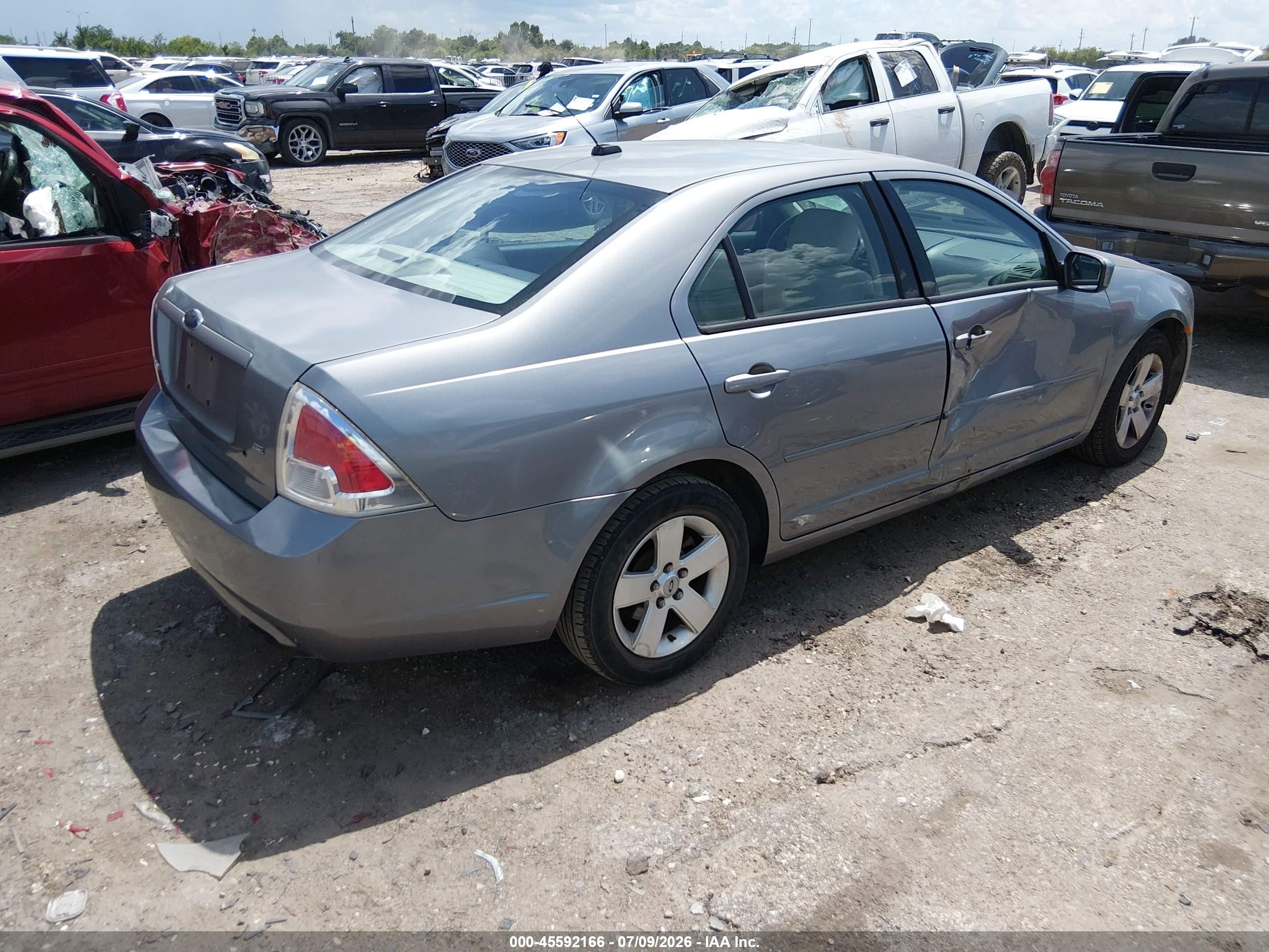 2007 Ford Fusion Se Gray vin: 3FAHP07Z17R189809