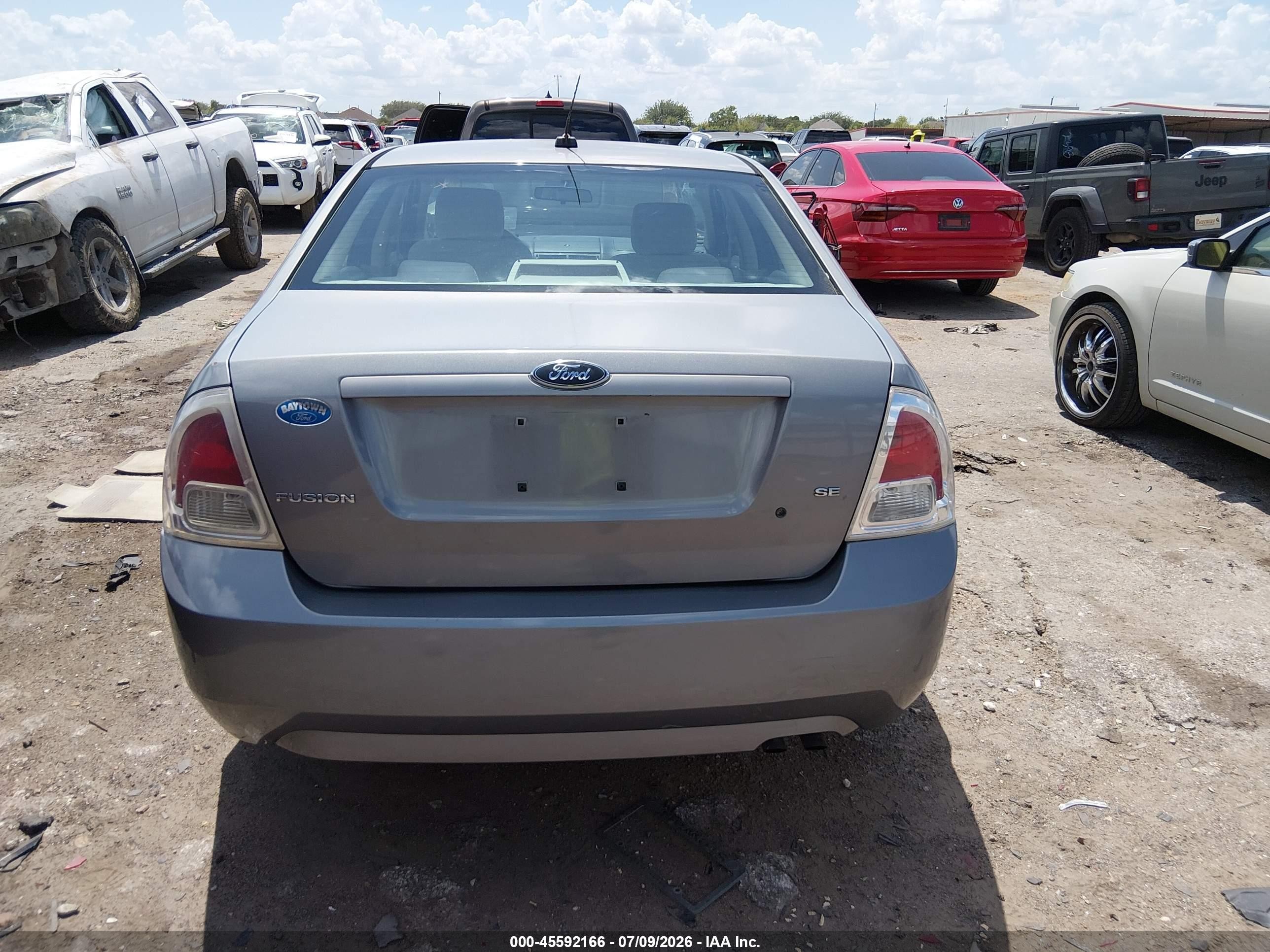 2007 Ford Fusion Se Gray vin: 3FAHP07Z17R189809
