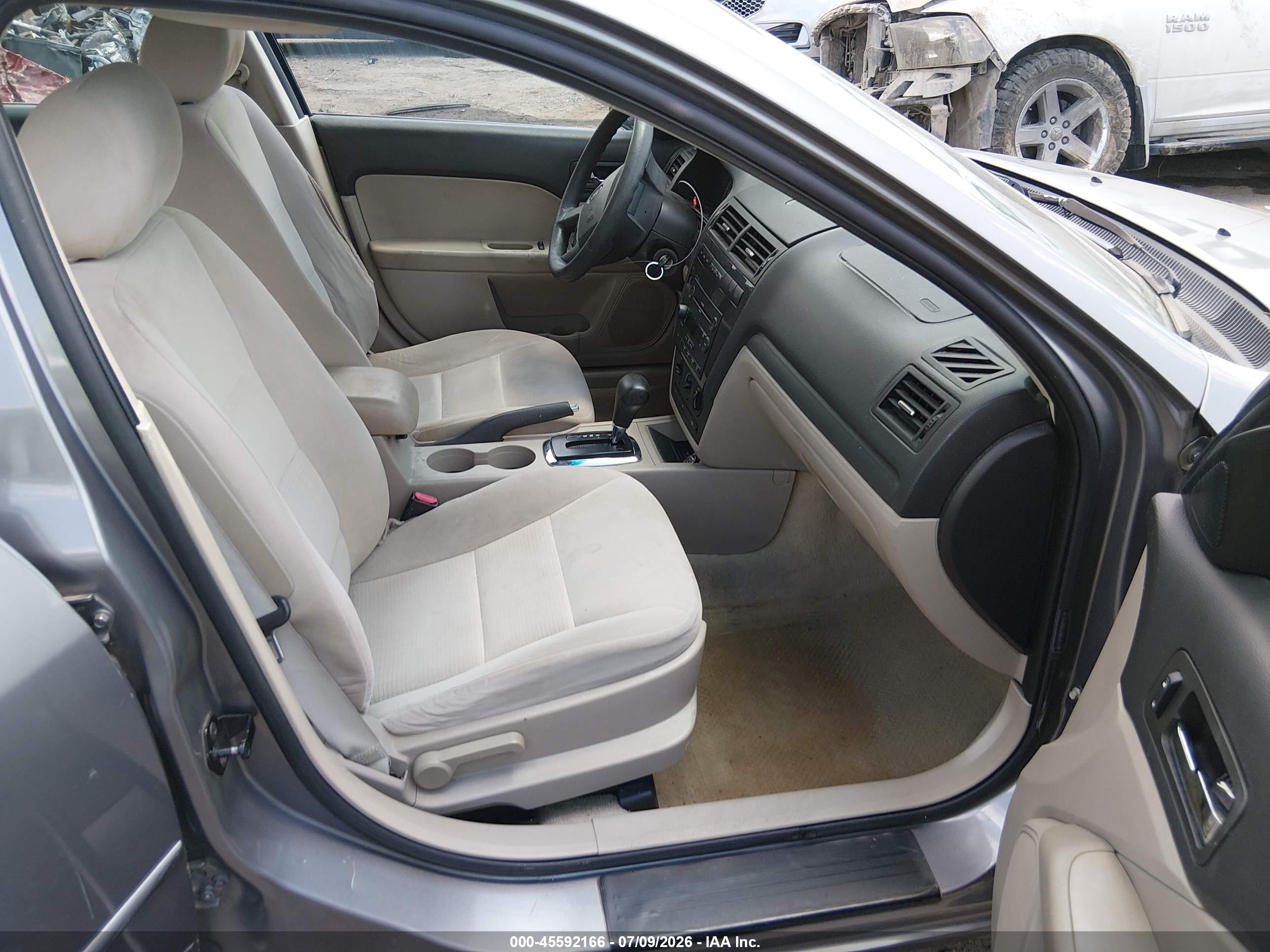 2007 Ford Fusion Se Gray vin: 3FAHP07Z17R189809