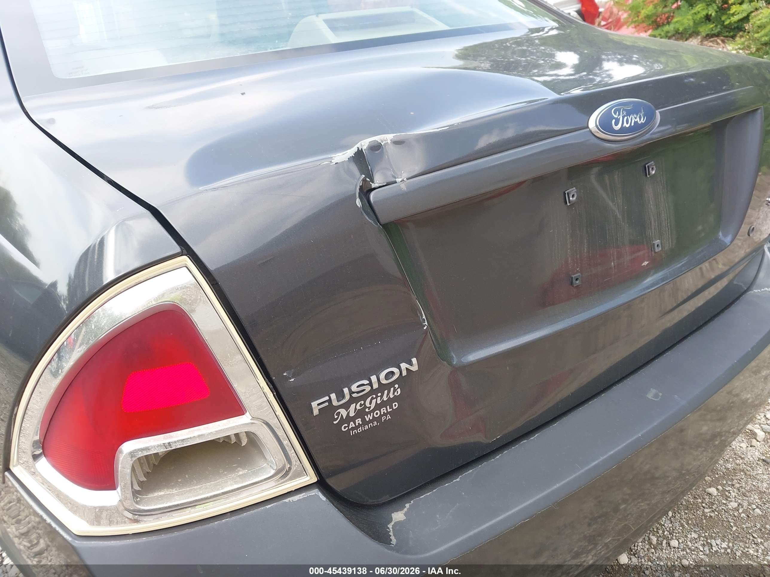 2007 Ford Fusion Se Gray vin: 3FAHP07Z17R205068