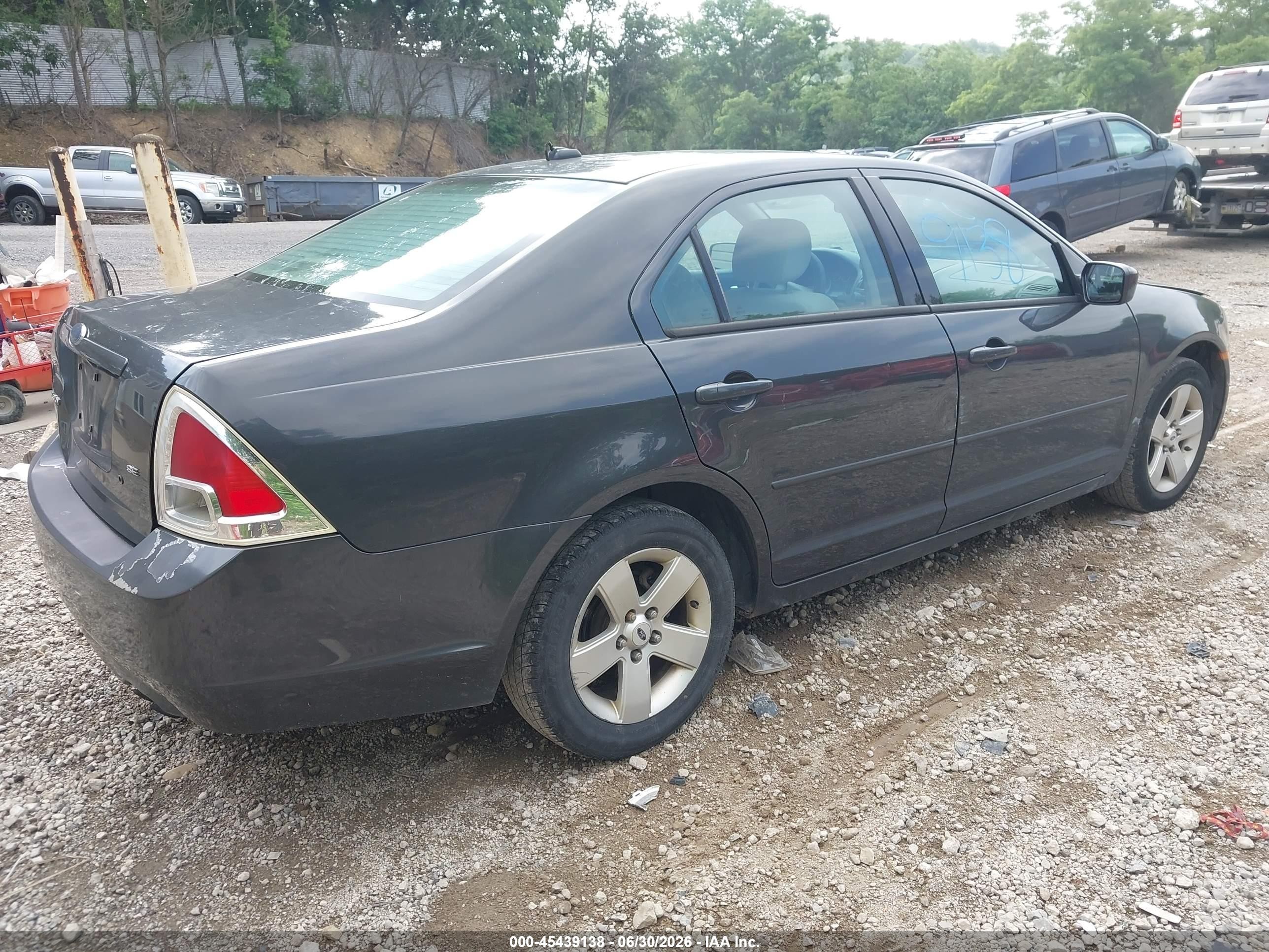 2007 Ford Fusion Se Gray vin: 3FAHP07Z17R205068