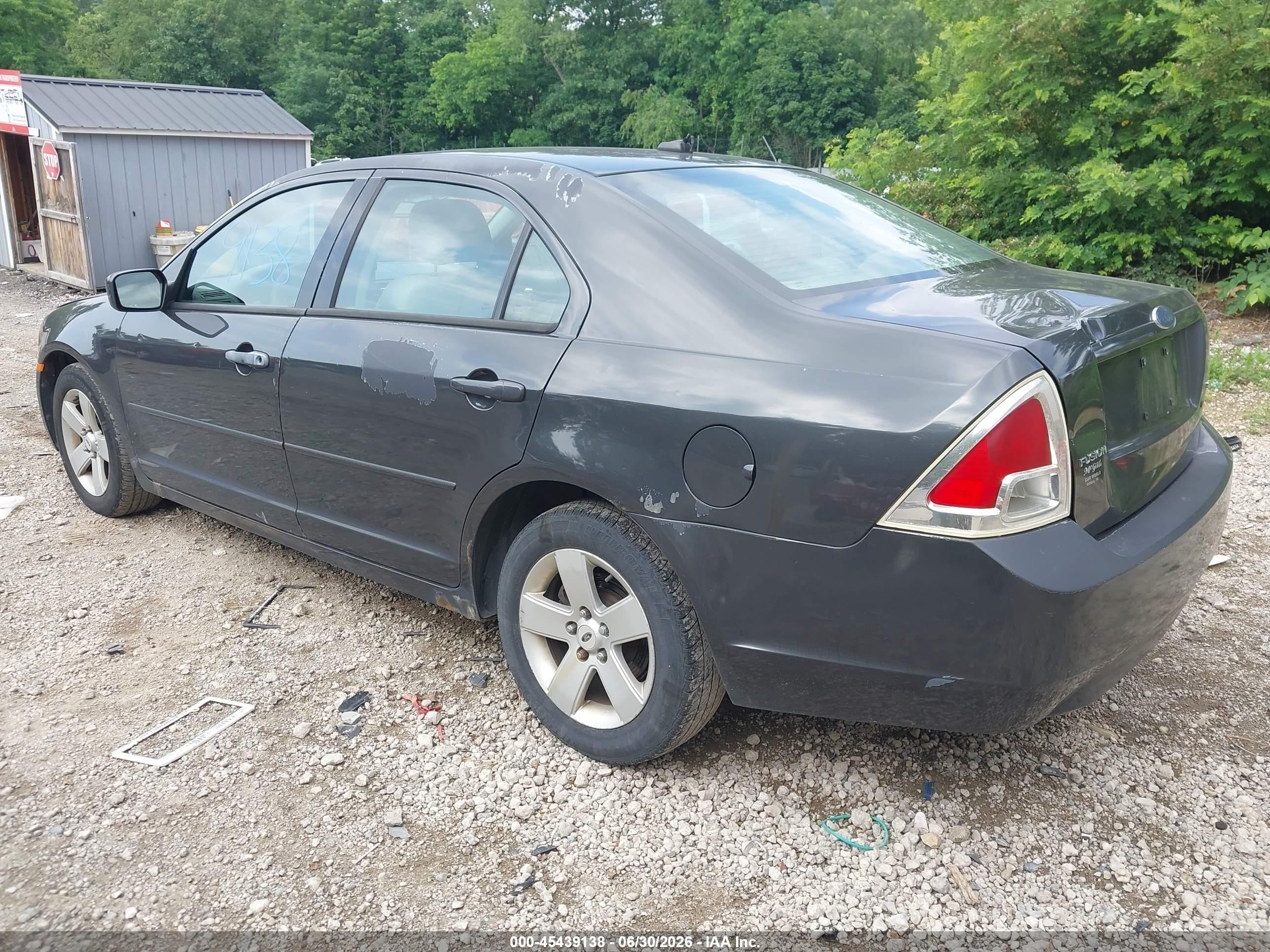 2007 Ford Fusion Se Gray vin: 3FAHP07Z17R205068