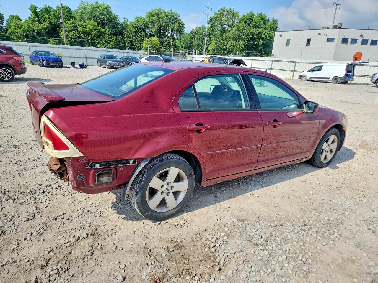 2007 Ford Fusion Se Maroon vin: 3FAHP07Z17R217933