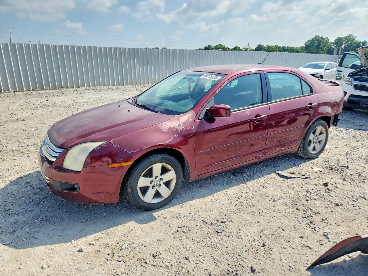 2007 Ford Fusion Se Maroon vin: 3FAHP07Z17R217933