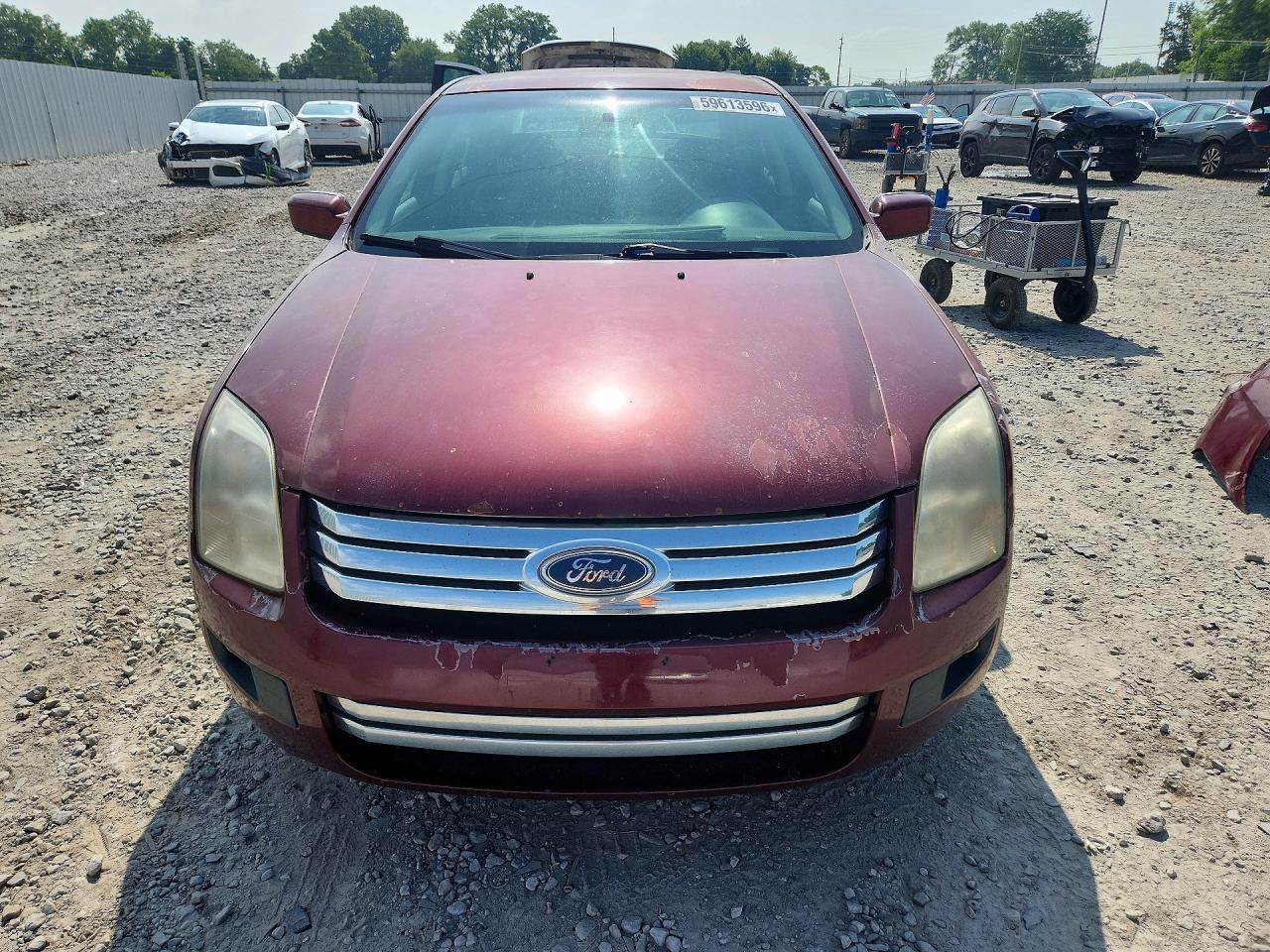 2007 Ford Fusion Se Maroon vin: 3FAHP07Z17R217933