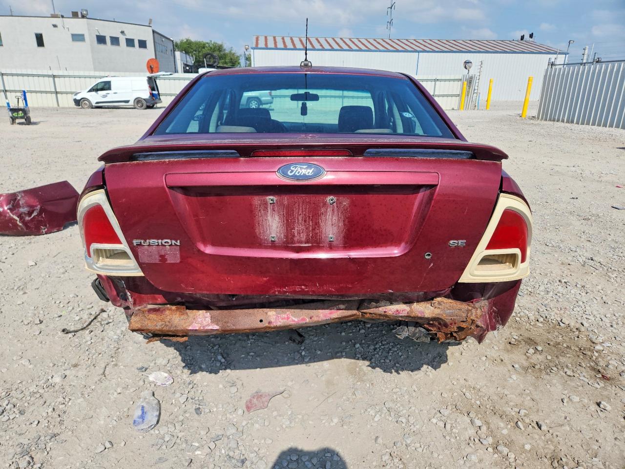 2007 Ford Fusion Se Maroon vin: 3FAHP07Z17R217933