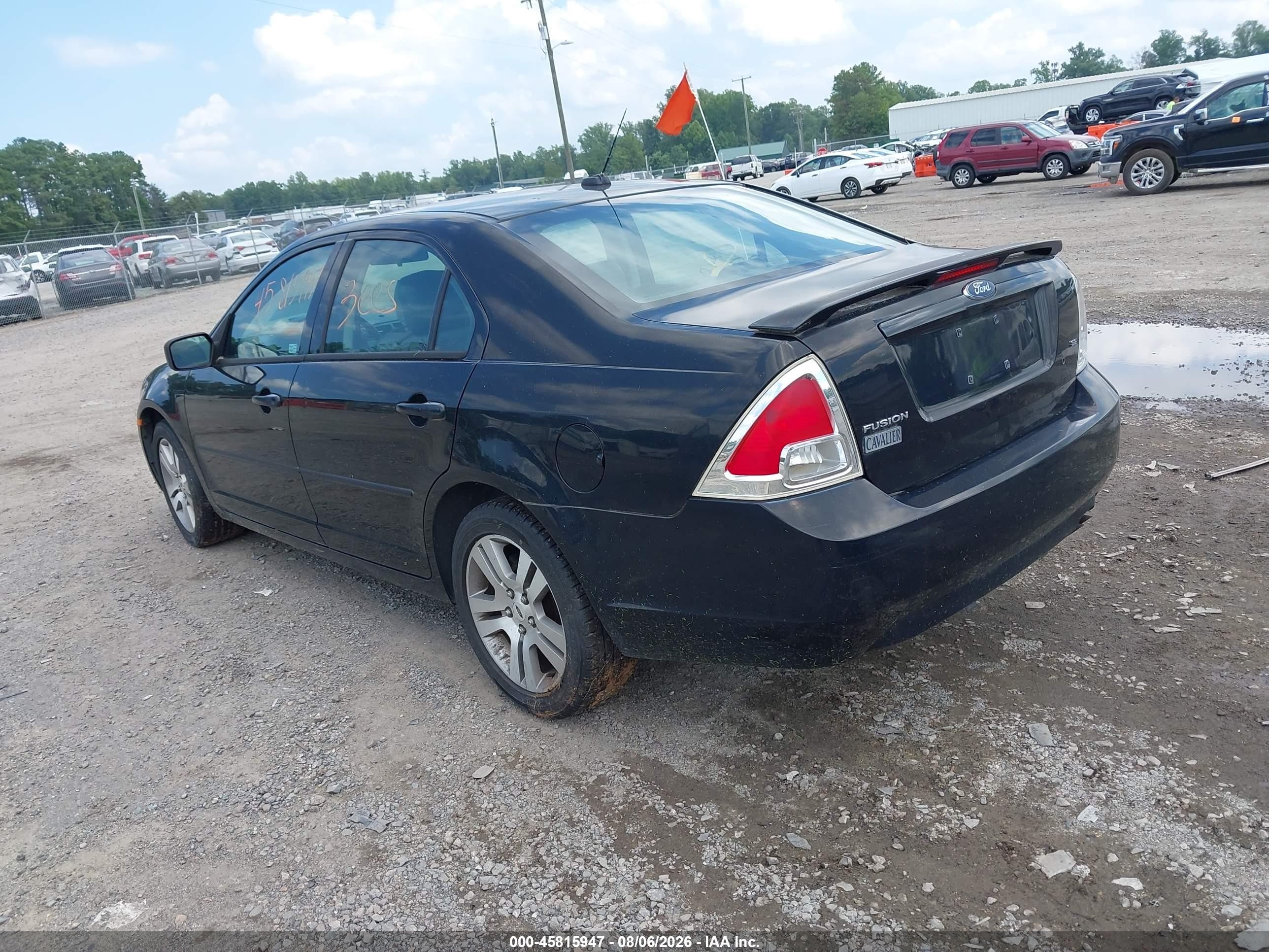 2007 Ford Fusion Se Black vin: 3FAHP07Z17R227328