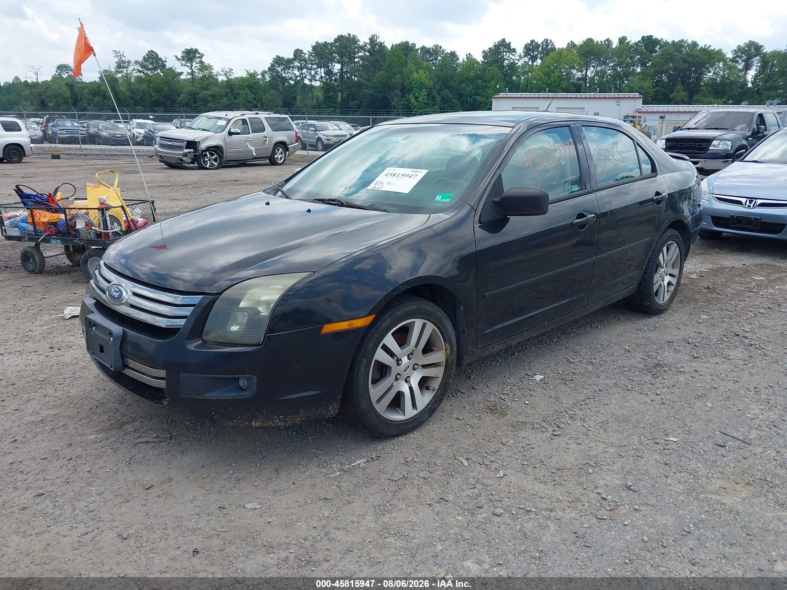 2007 Ford Fusion Se Black vin: 3FAHP07Z17R227328
