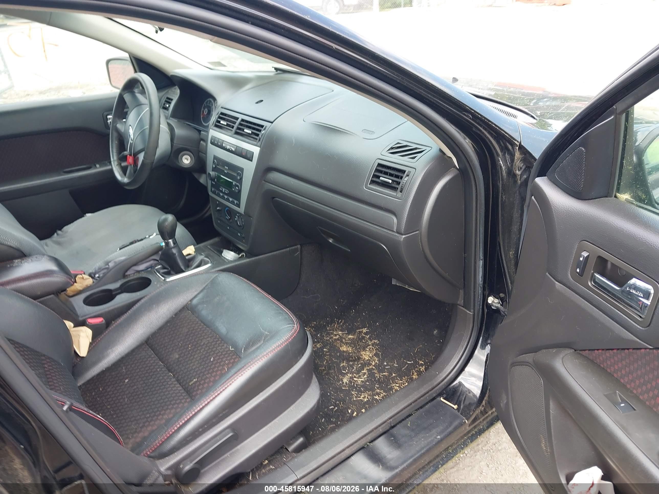 2007 Ford Fusion Se Black vin: 3FAHP07Z17R227328