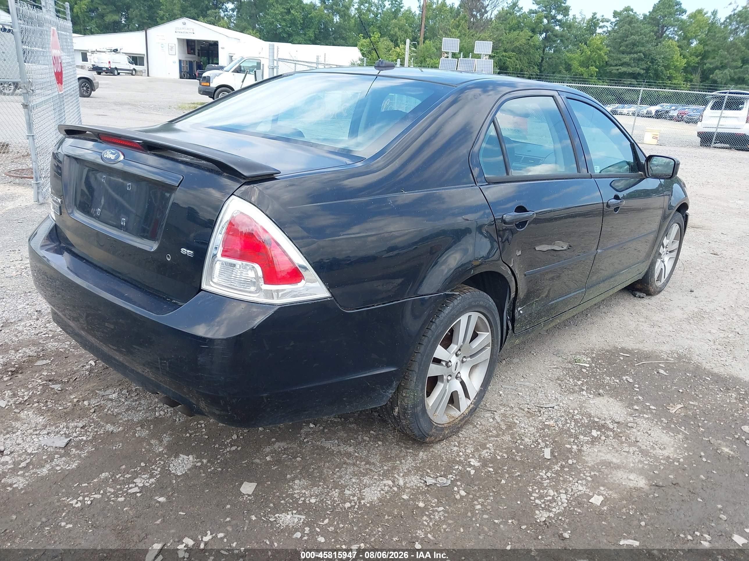 2007 Ford Fusion Se Black vin: 3FAHP07Z17R227328
