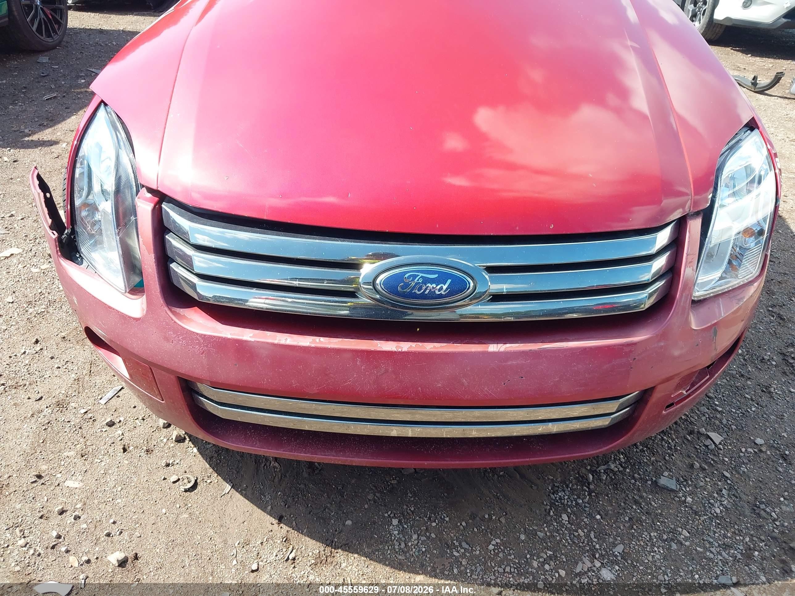 2008 Ford Fusion Se Red vin: 3FAHP07Z18R129532