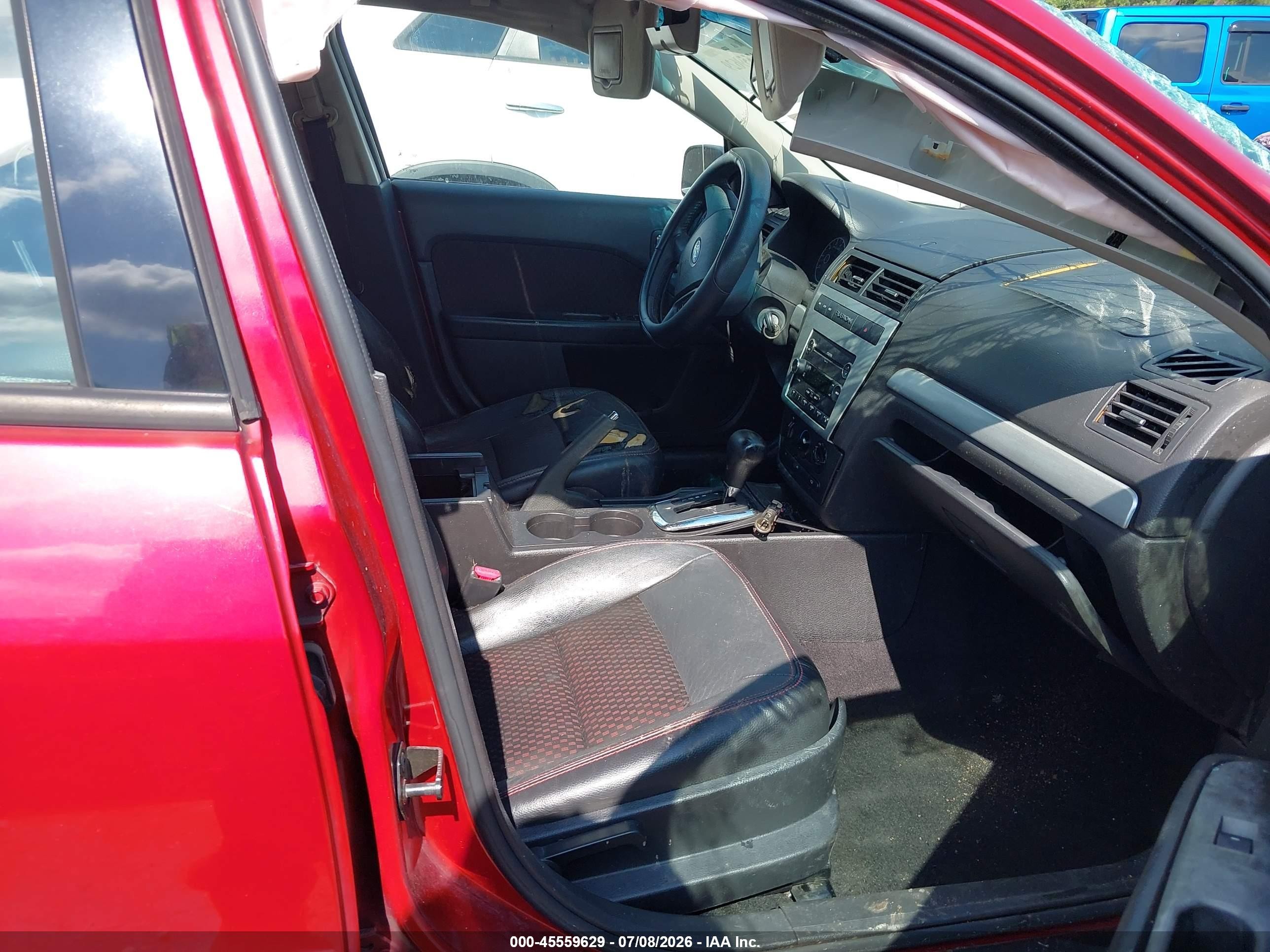 2008 Ford Fusion Se Red vin: 3FAHP07Z18R129532
