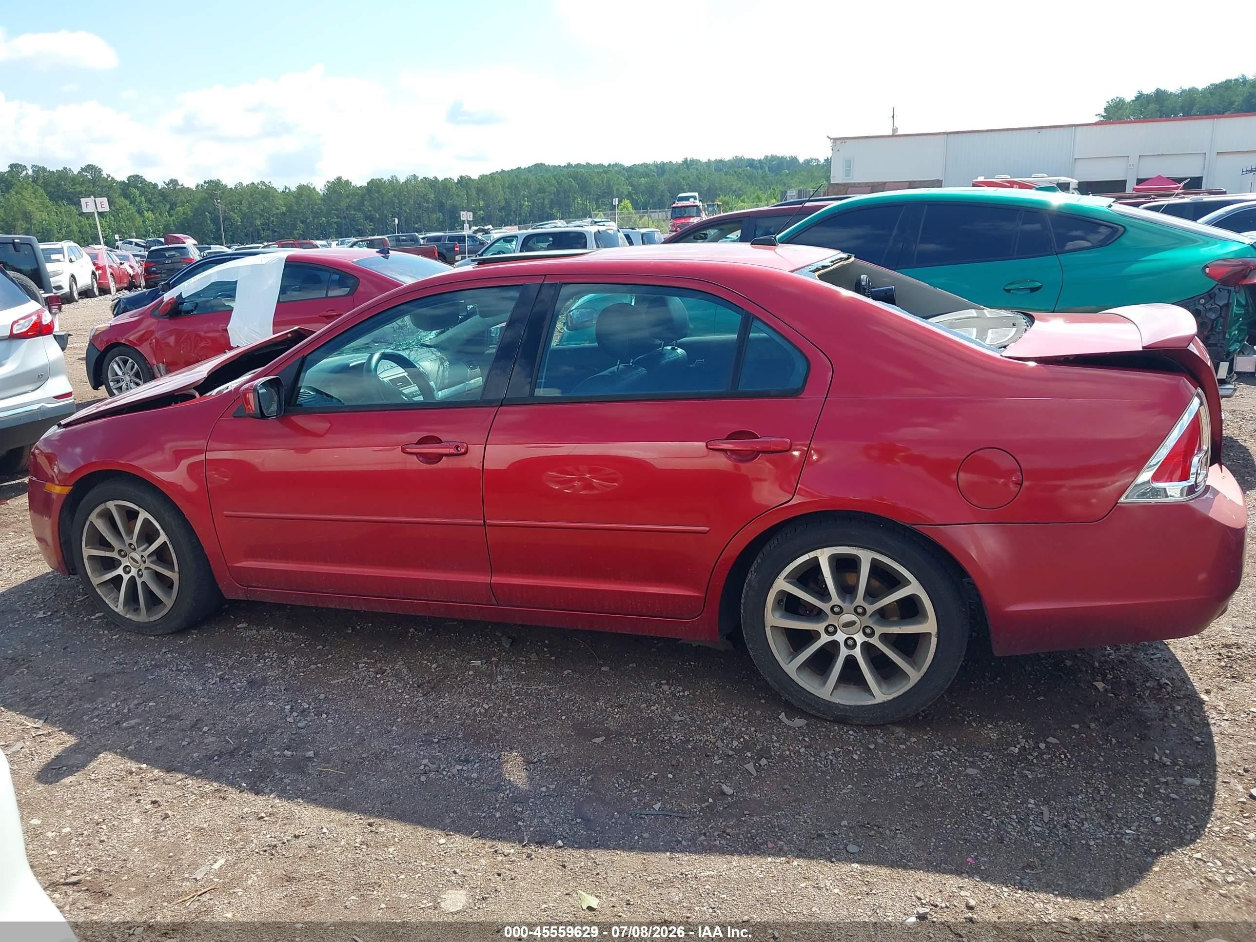 2008 Ford Fusion Se Red vin: 3FAHP07Z18R129532