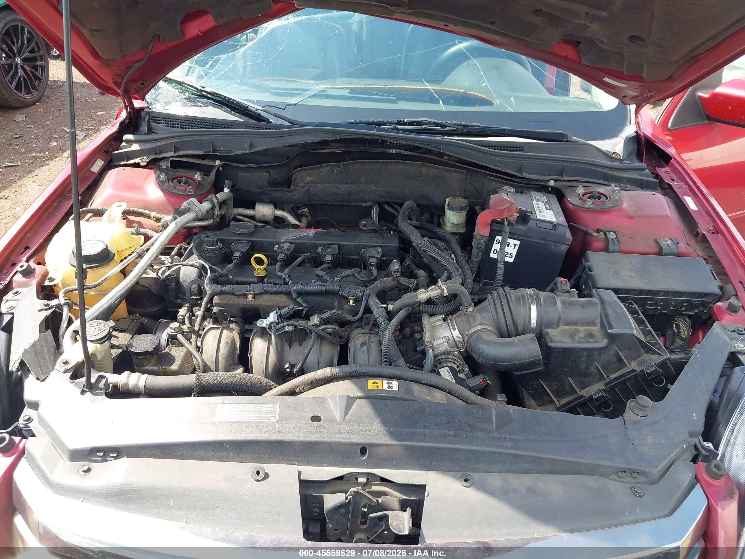 2008 Ford Fusion Se Red vin: 3FAHP07Z18R129532