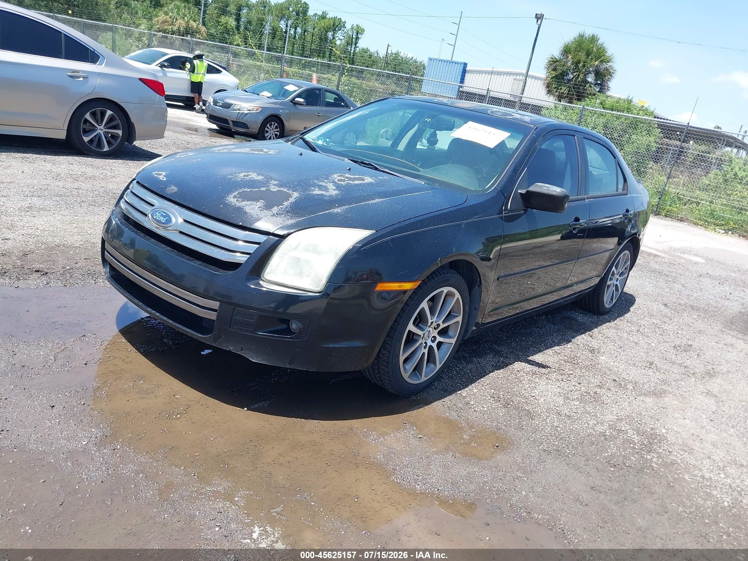 2008 Ford Fusion Se Black vin: 3FAHP07Z18R196986