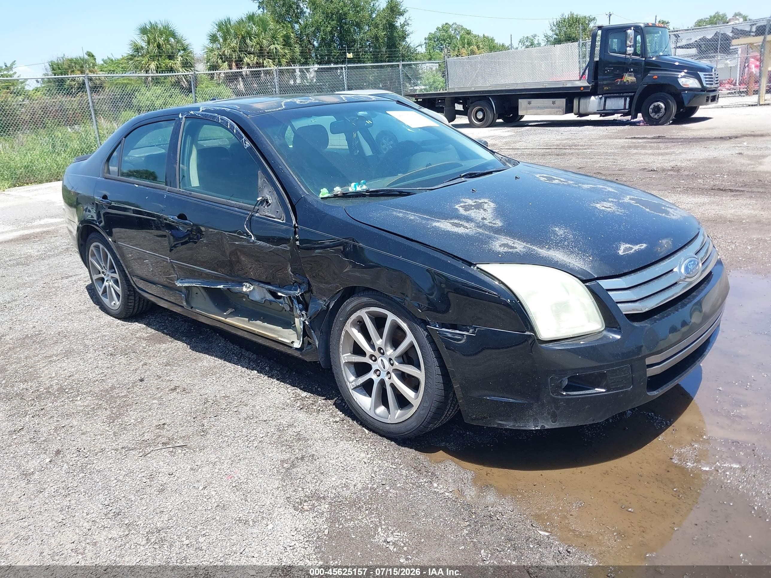 2008 Ford Fusion Se Black vin: 3FAHP07Z18R196986