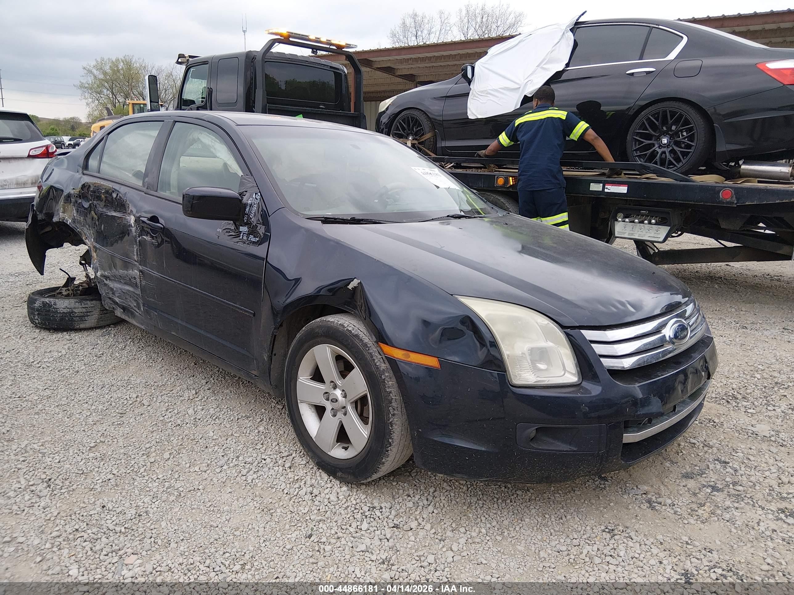 2008 Ford Fusion Se Dark Blue vin: 3FAHP07Z18R243501