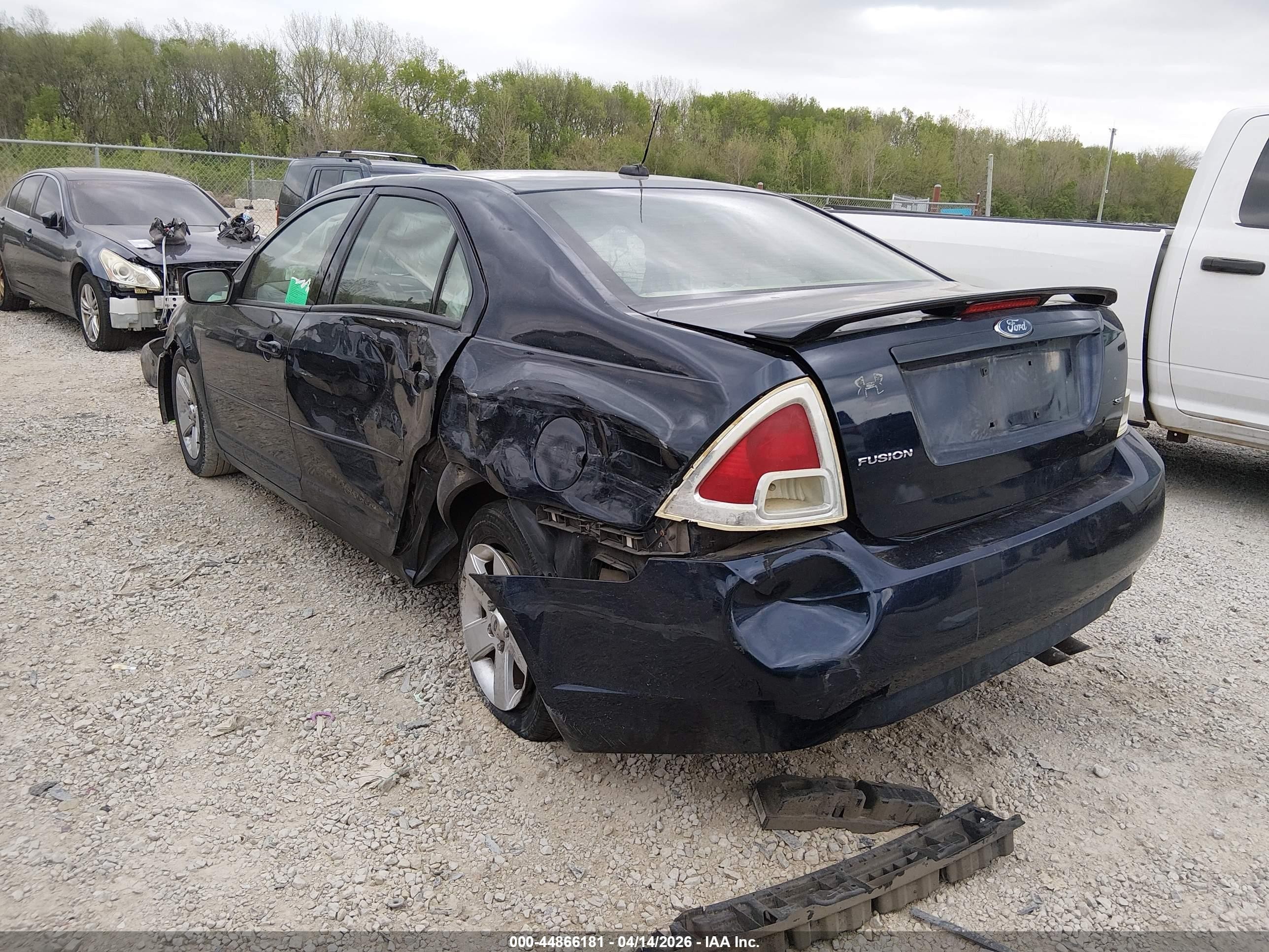 2008 Ford Fusion Se Dark Blue vin: 3FAHP07Z18R243501