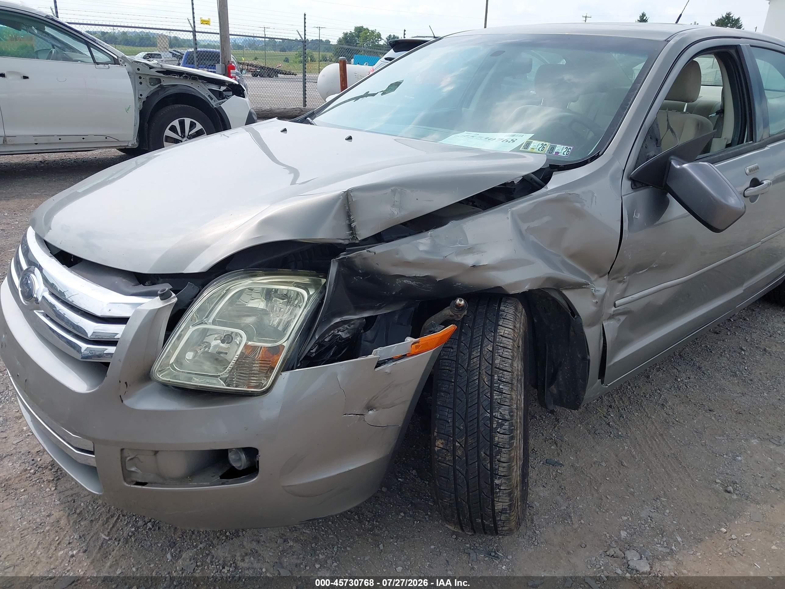 2008 Ford Fusion Se Beige vin: 3FAHP07Z18R262288