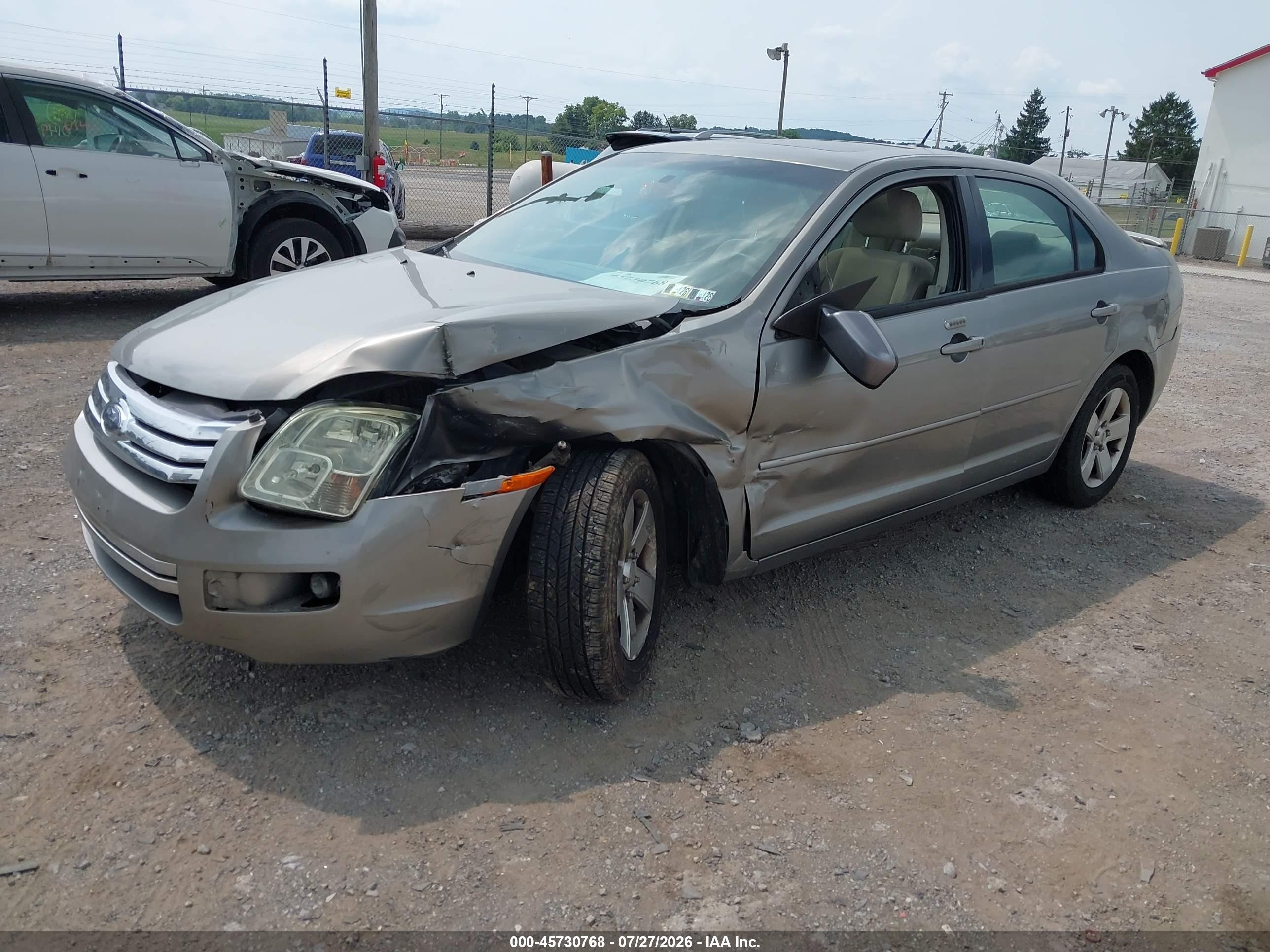 2008 Ford Fusion Se Beige vin: 3FAHP07Z18R262288