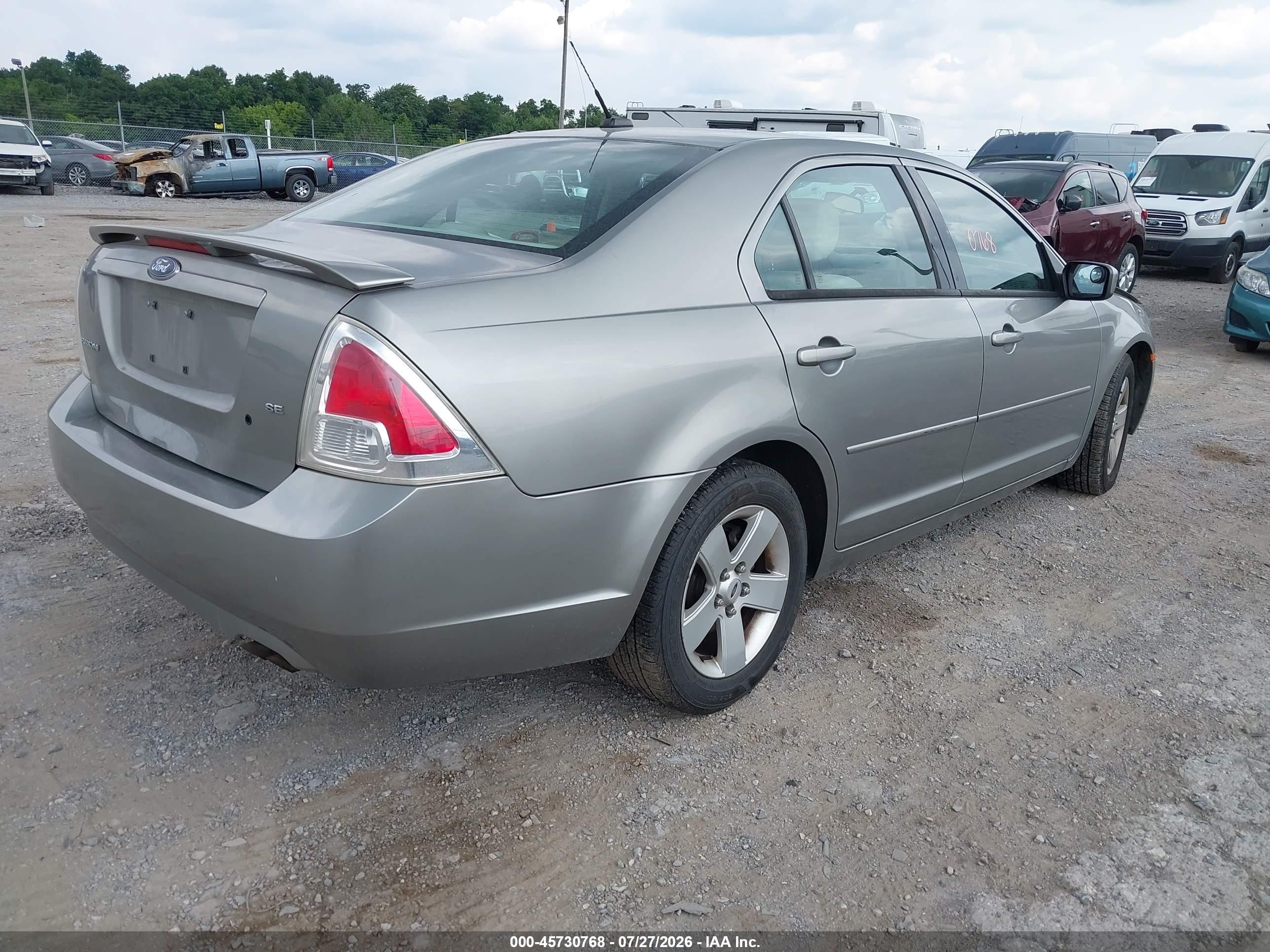 2008 Ford Fusion Se Beige vin: 3FAHP07Z18R262288