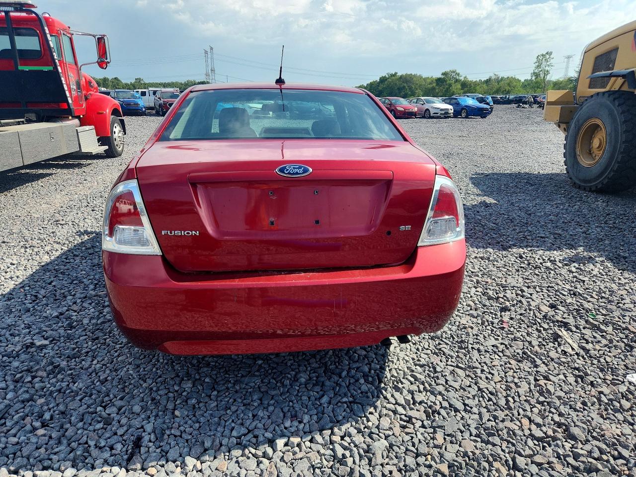 2009 Ford Fusion Se Burgundy vin: 3FAHP07Z19R129760
