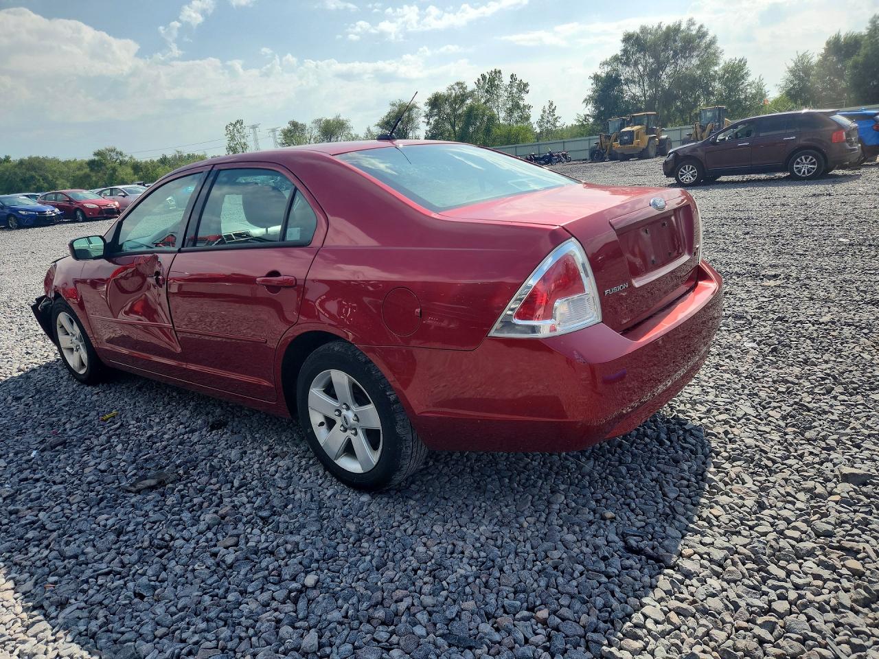 2009 Ford Fusion Se Burgundy vin: 3FAHP07Z19R129760