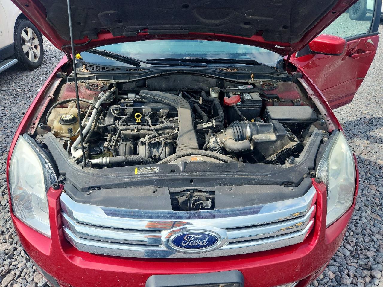 2009 Ford Fusion Se Burgundy vin: 3FAHP07Z19R129760