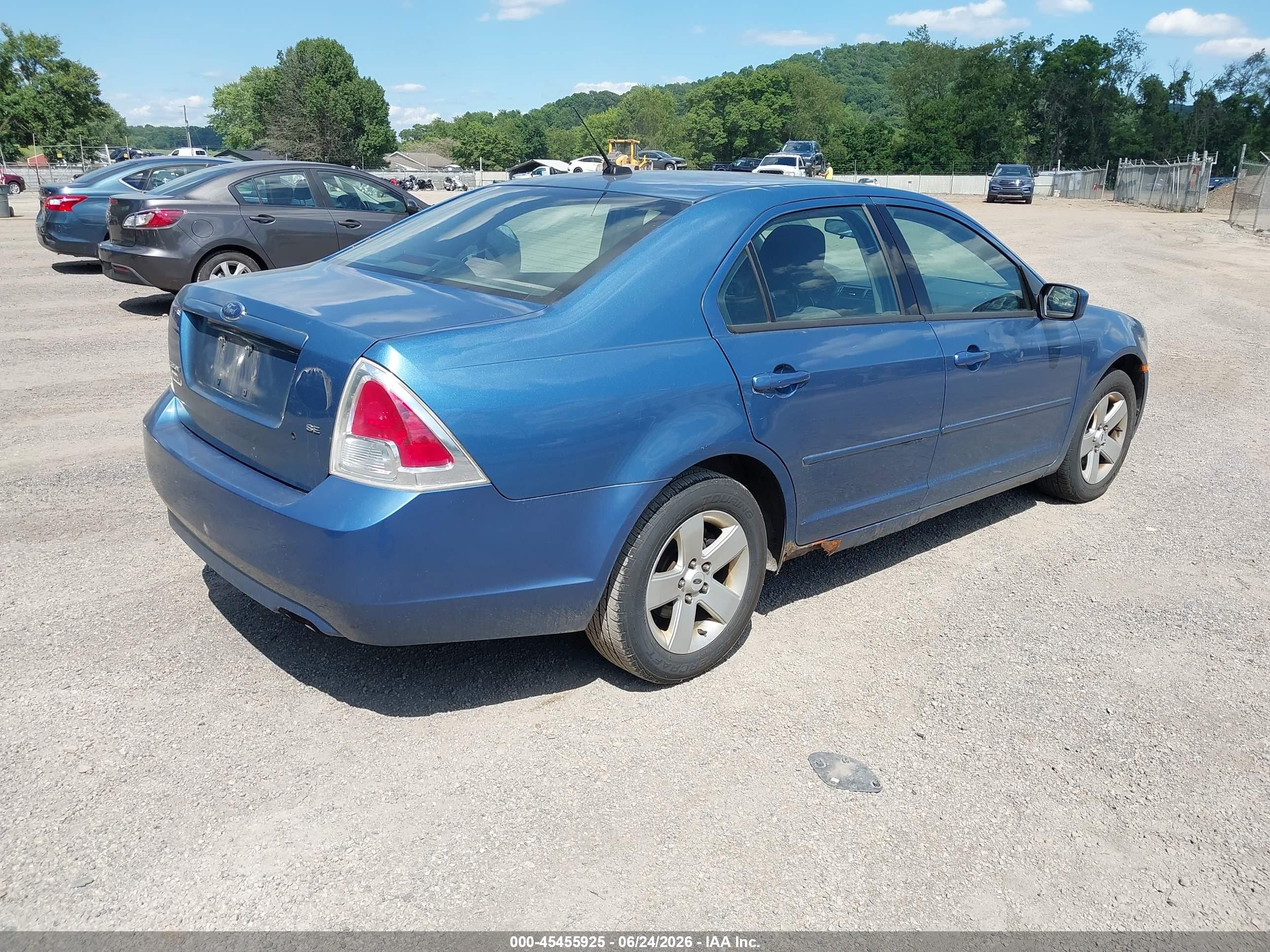 2009 Ford Fusion Se Blue vin: 3FAHP07Z19R152407