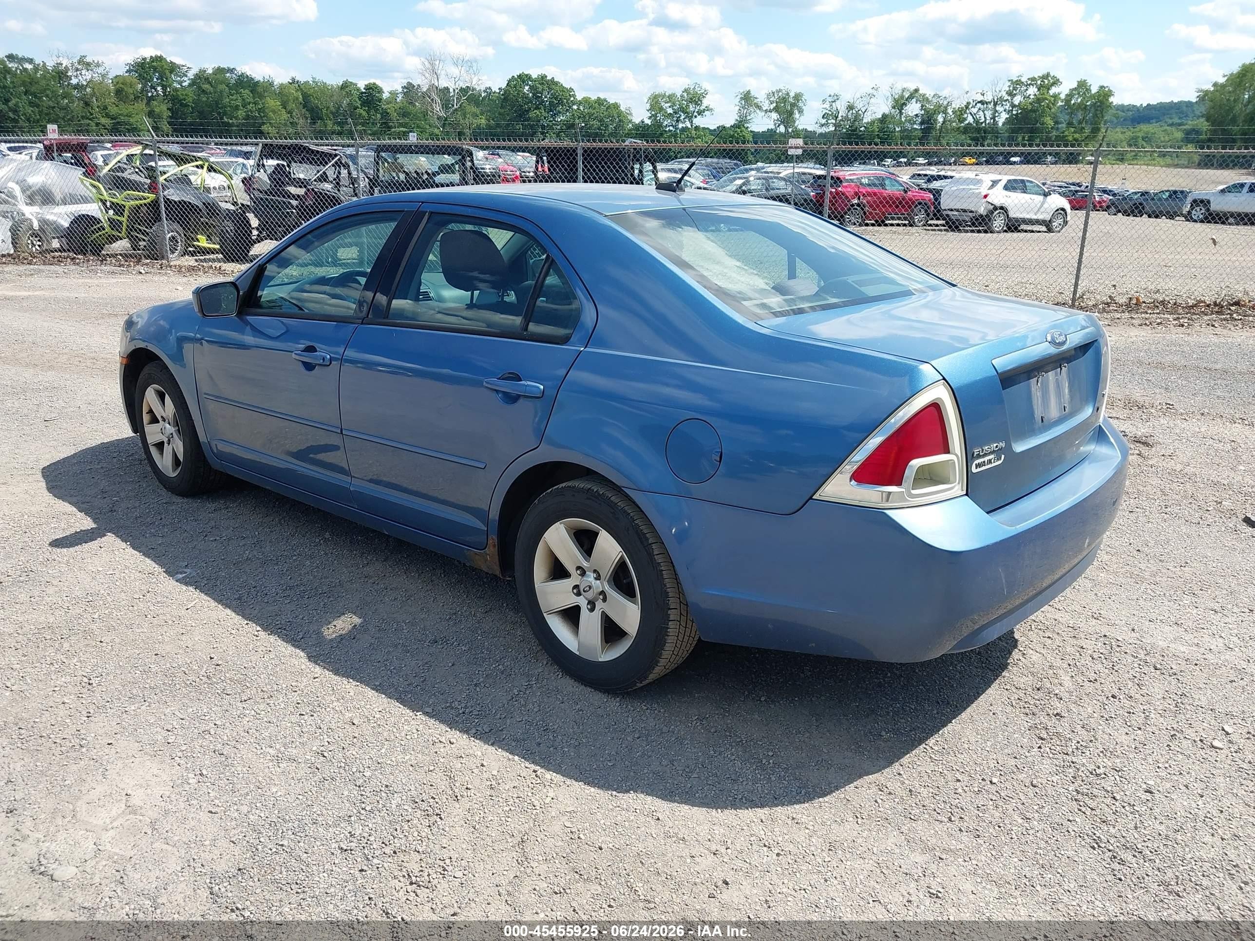 2009 Ford Fusion Se Blue vin: 3FAHP07Z19R152407