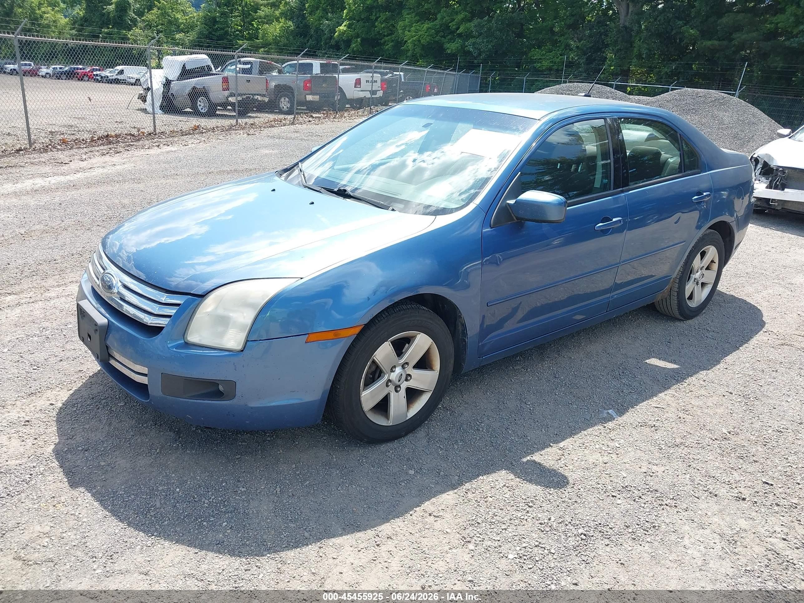2009 Ford Fusion Se Blue vin: 3FAHP07Z19R152407