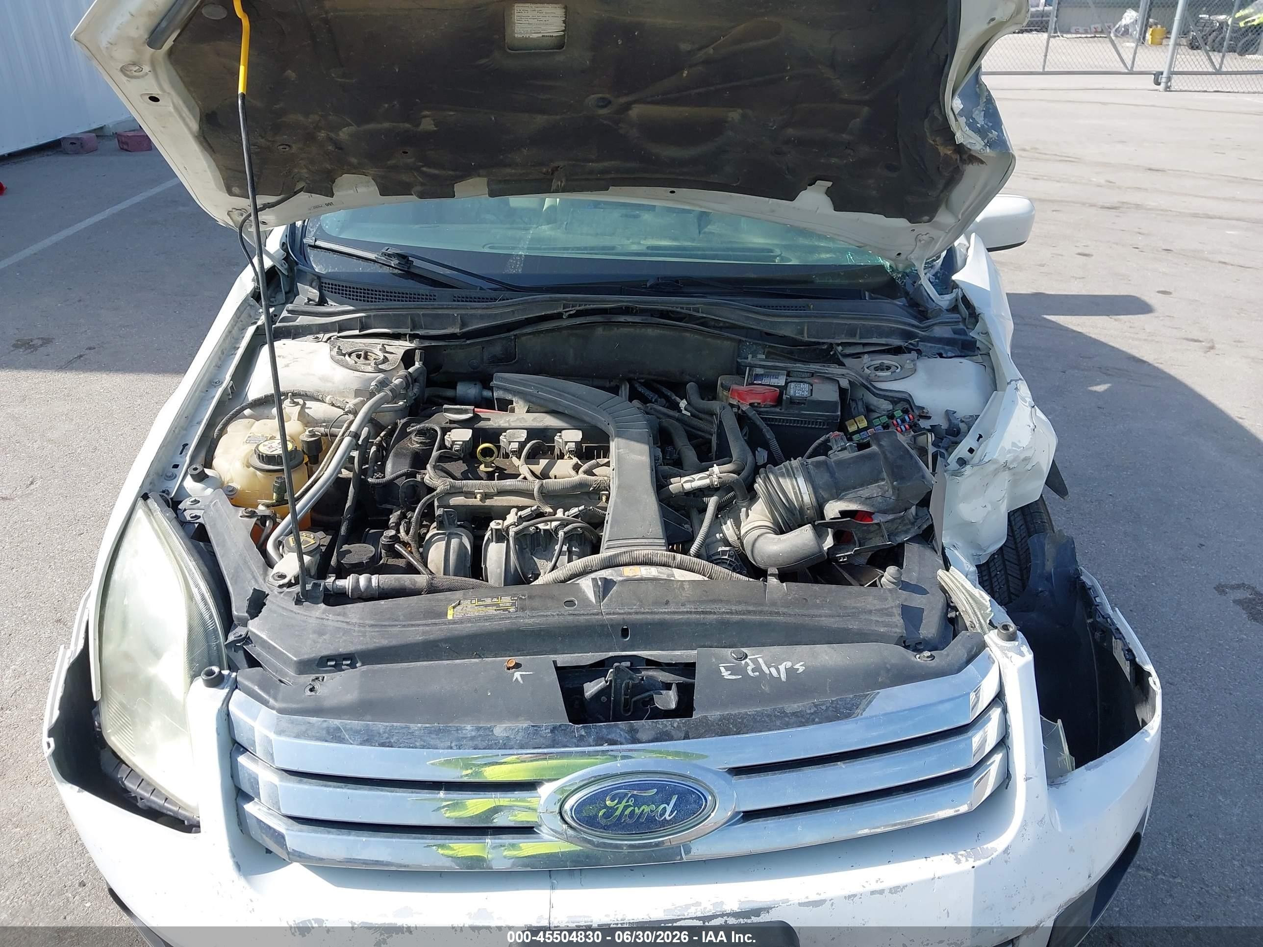 2009 Ford Fusion Se White vin: 3FAHP07Z19R191384