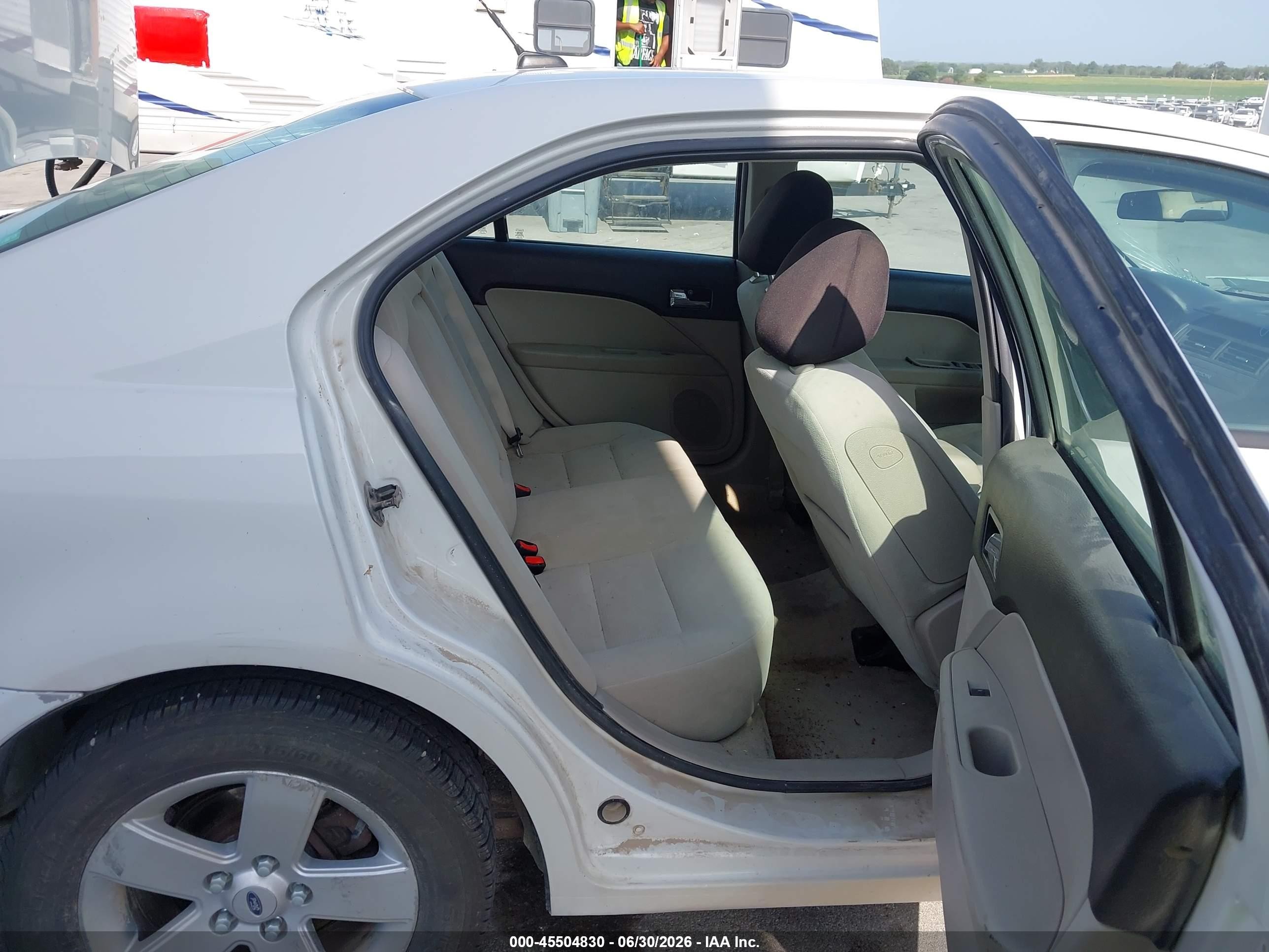 2009 Ford Fusion Se White vin: 3FAHP07Z19R191384