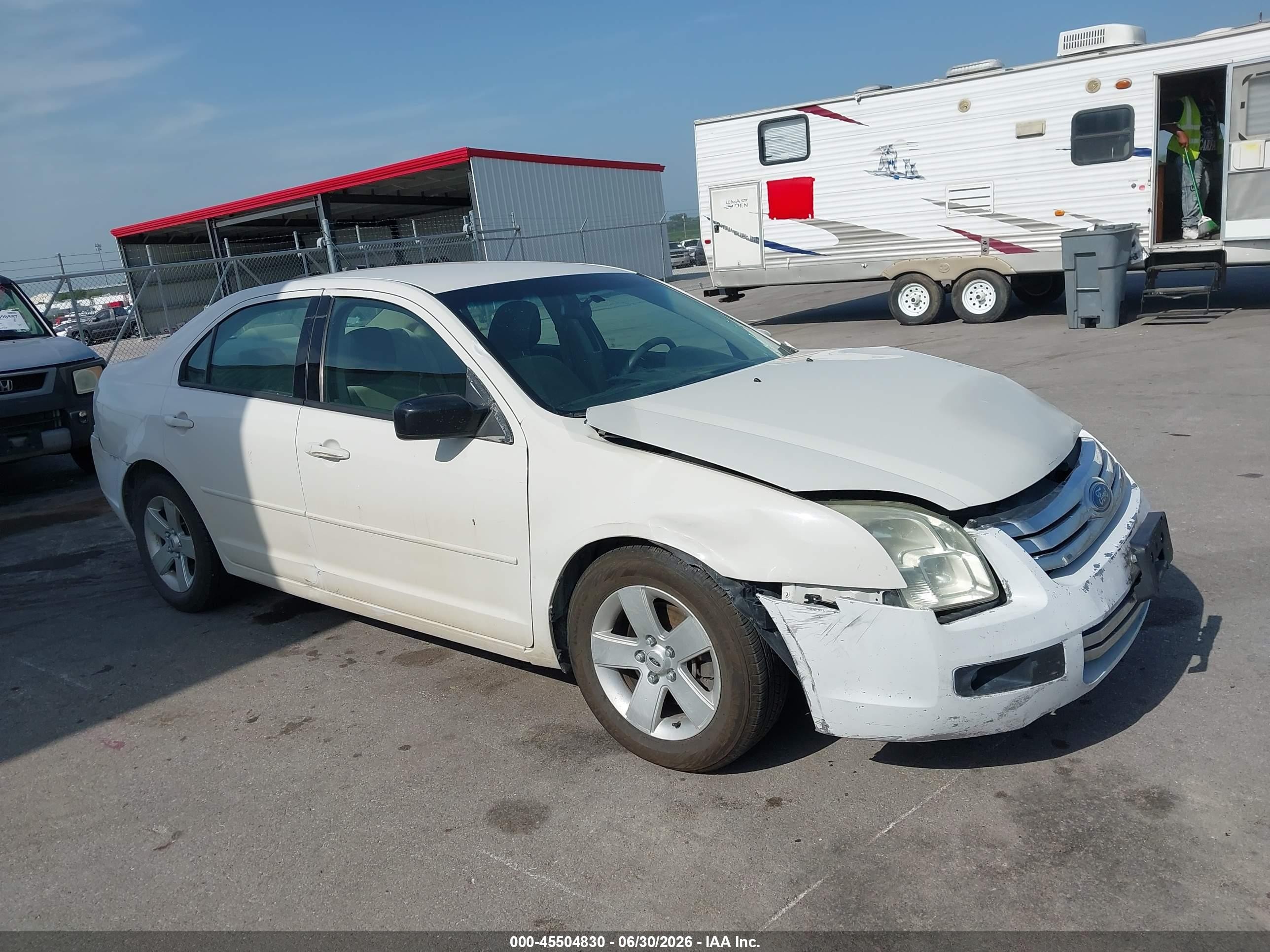 2009 Ford Fusion Se White vin: 3FAHP07Z19R191384