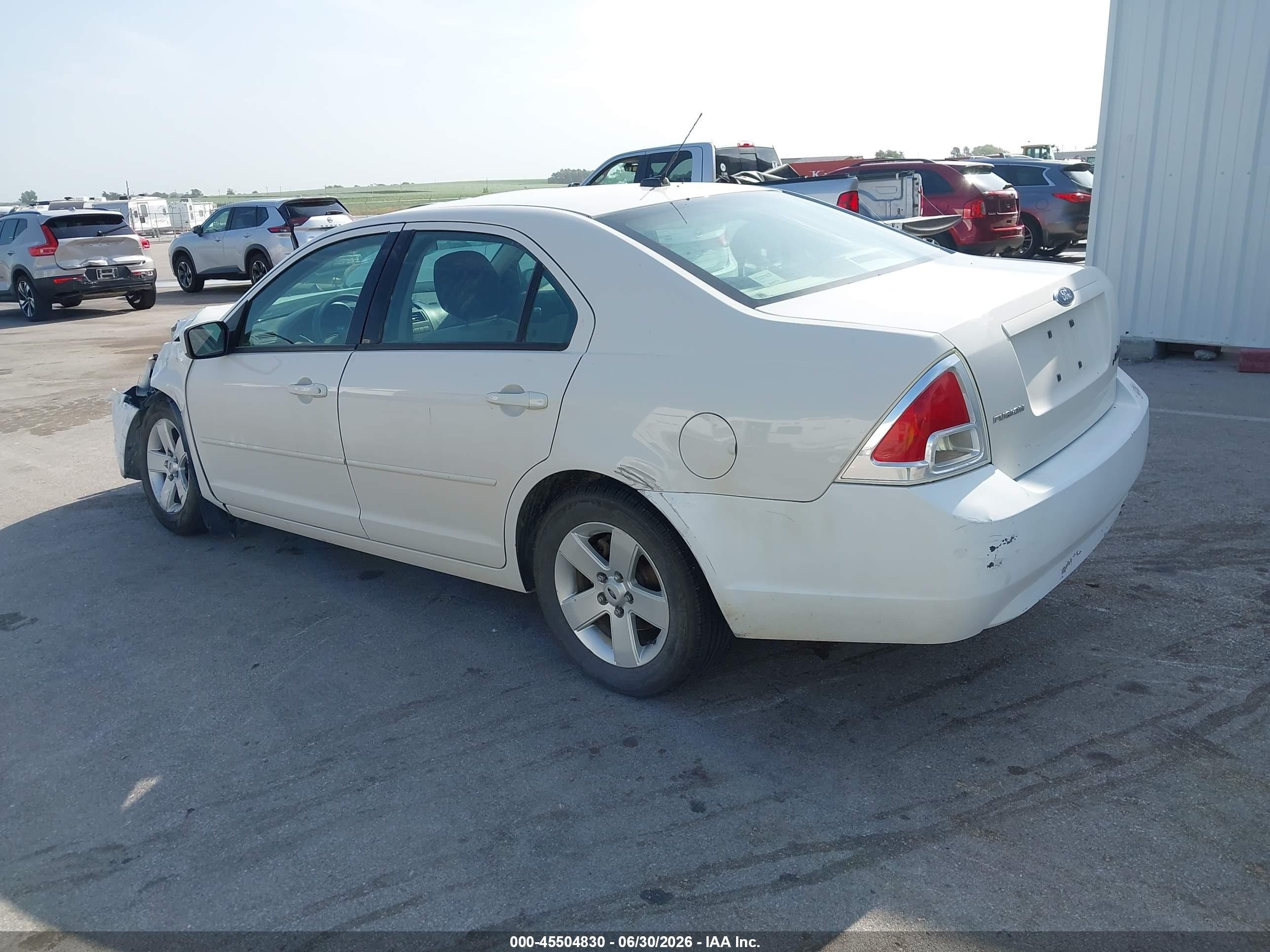 2009 Ford Fusion Se White vin: 3FAHP07Z19R191384
