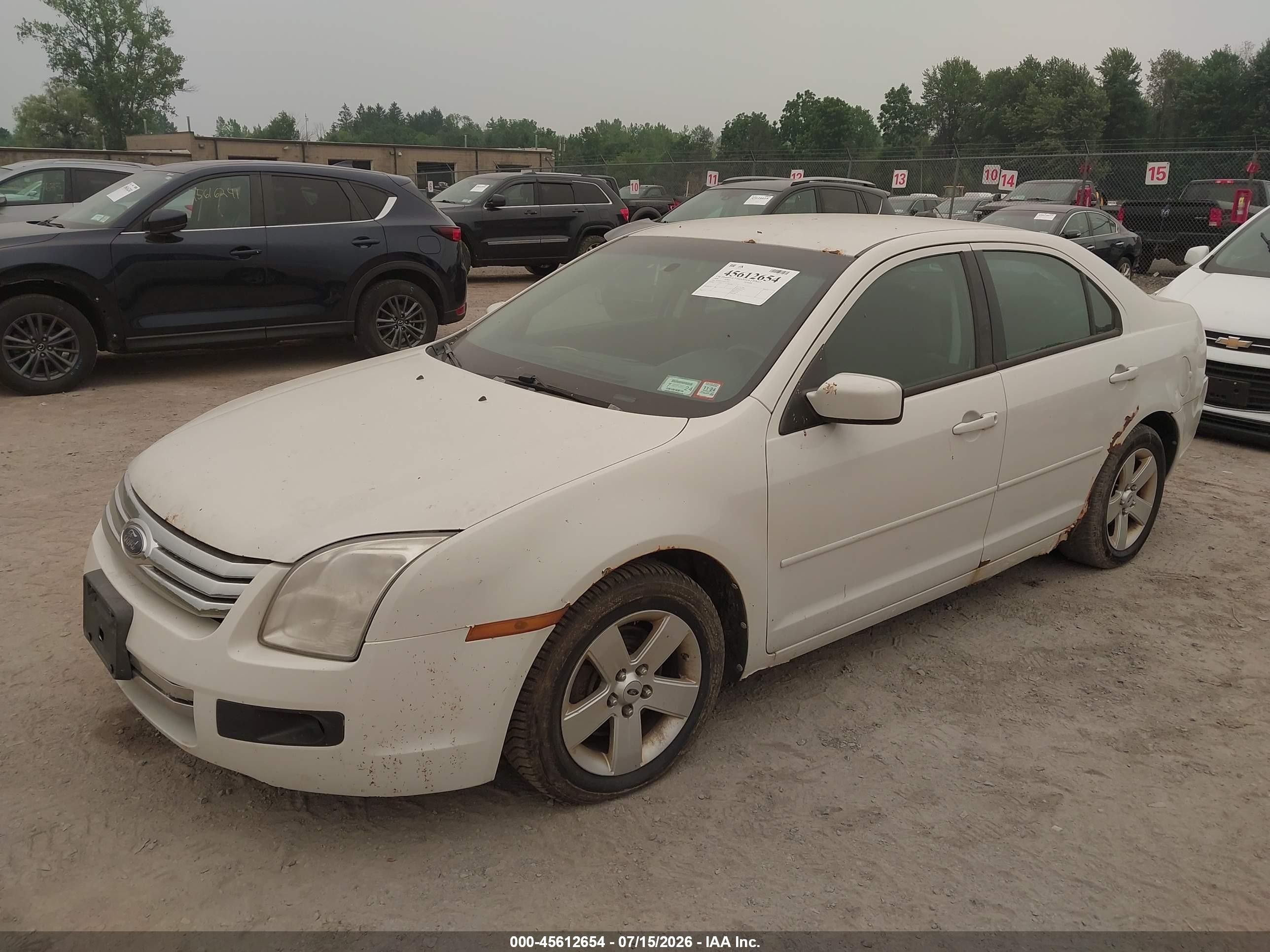 2009 Ford Fusion Se White vin: 3FAHP07Z19R211553