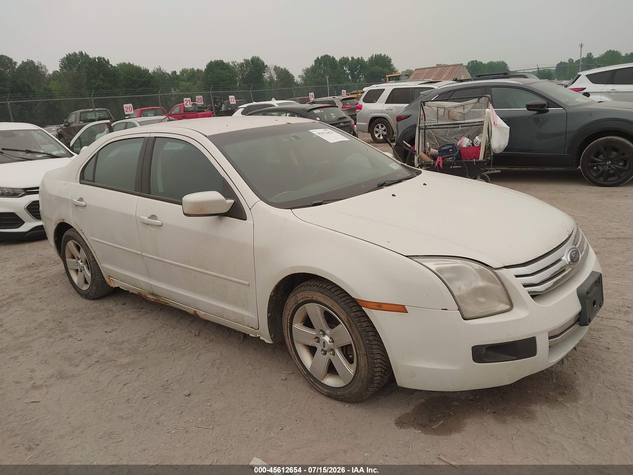 2009 Ford Fusion Se Белый vin: 3FAHP07Z19R211553