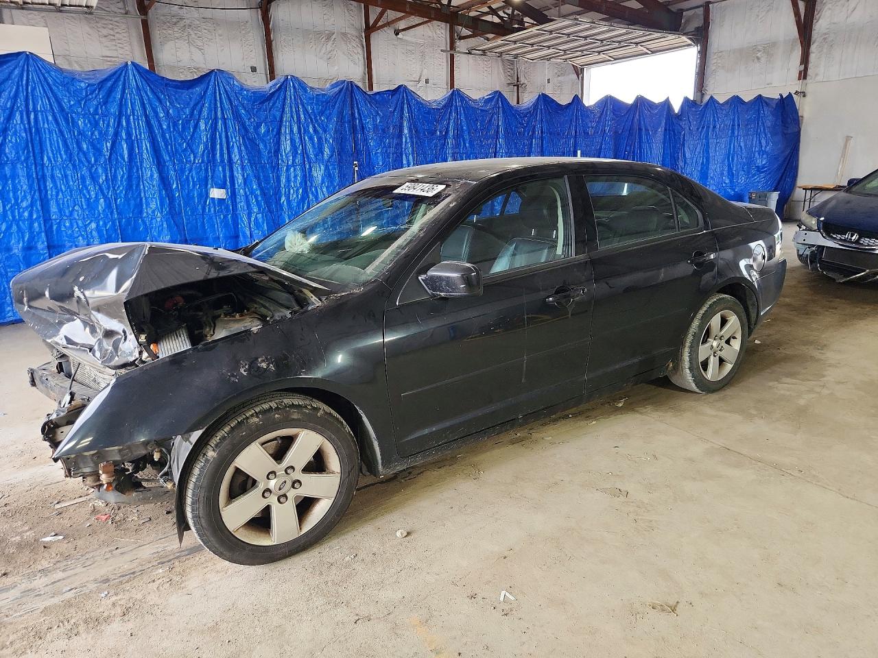 2007 Ford Fusion Se Black vin: 3FAHP07Z27R102841
