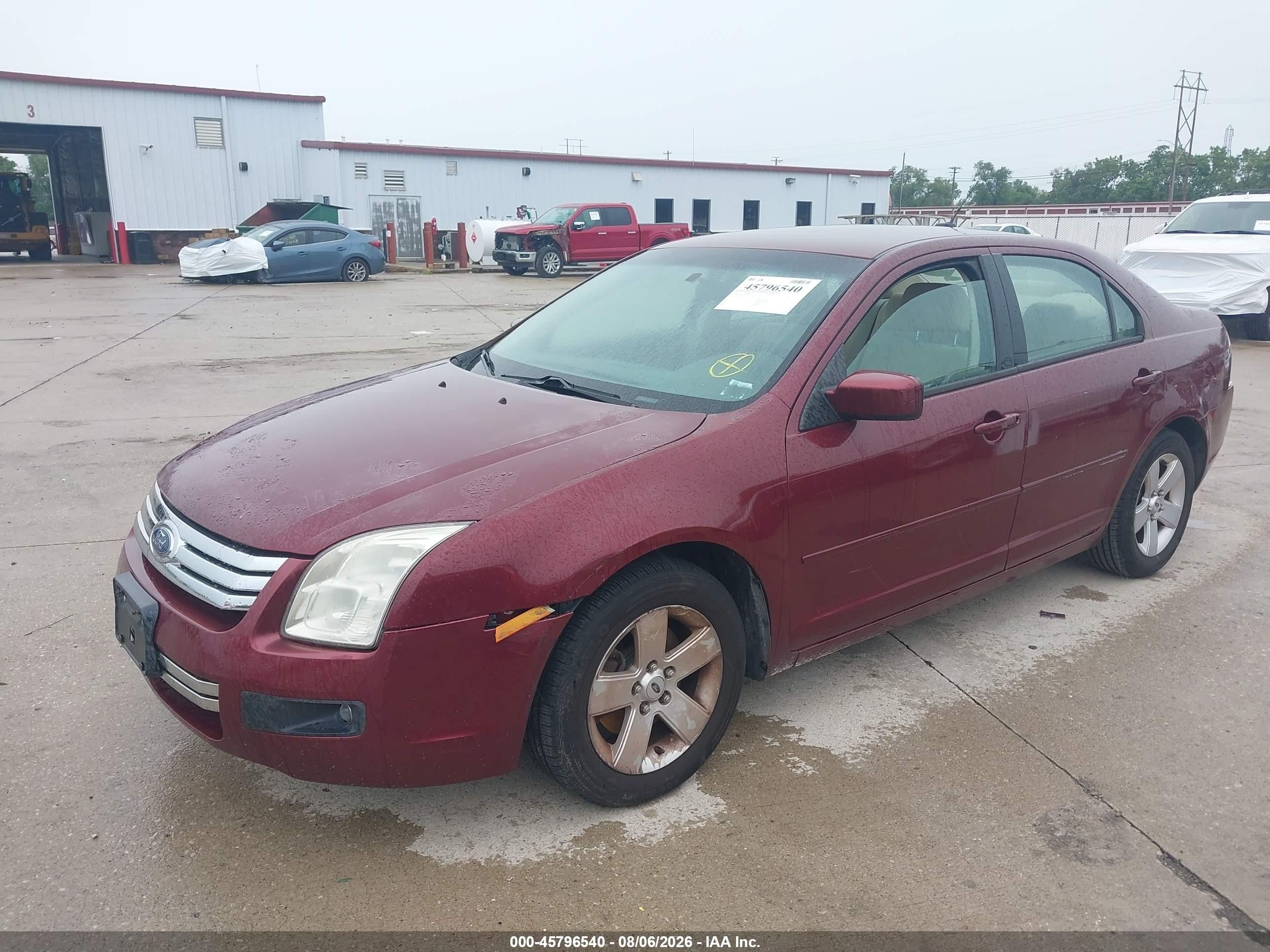 2007 Ford Fusion Se Red vin: 3FAHP07Z27R157001