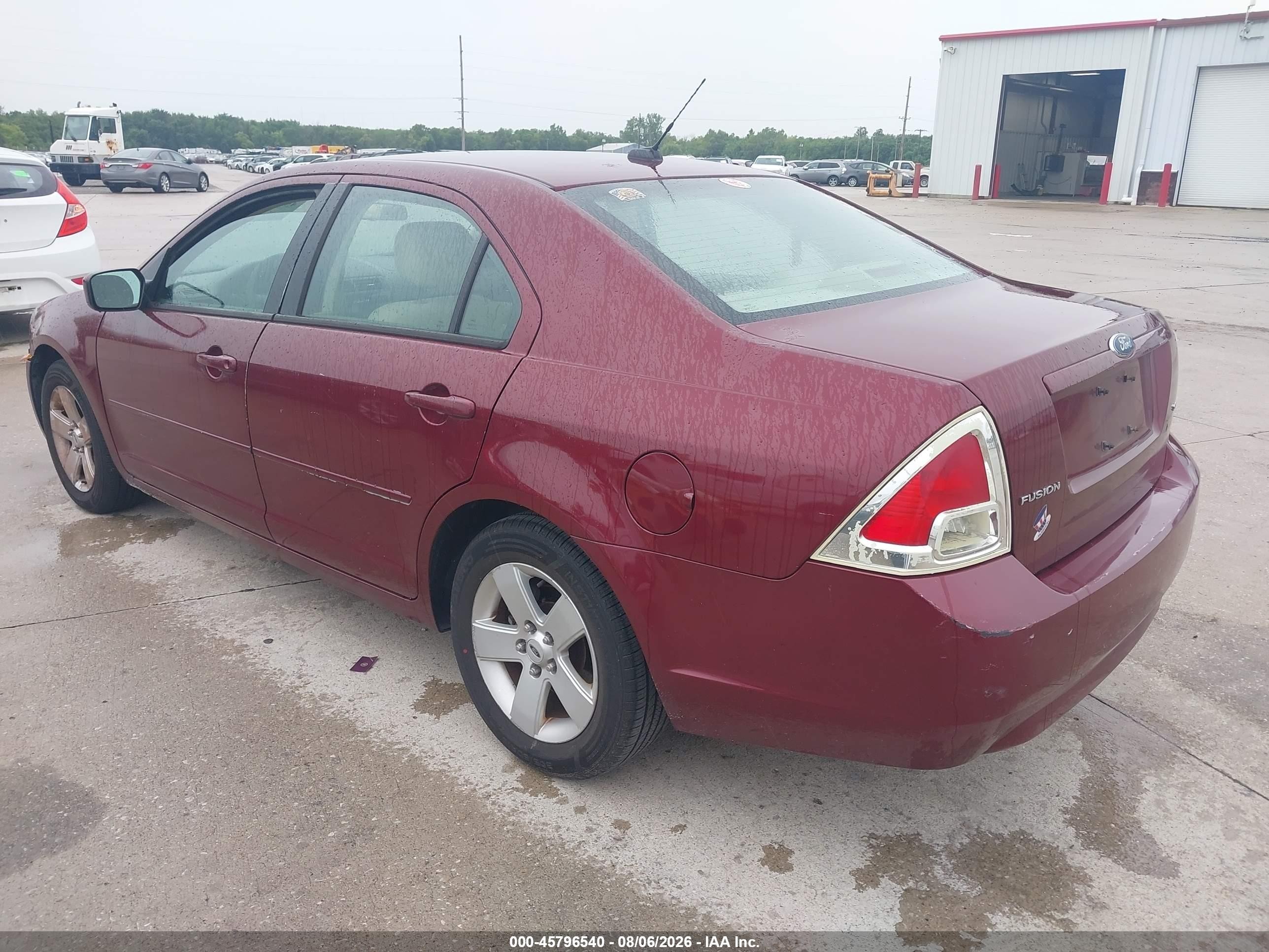 2007 Ford Fusion Se Red vin: 3FAHP07Z27R157001