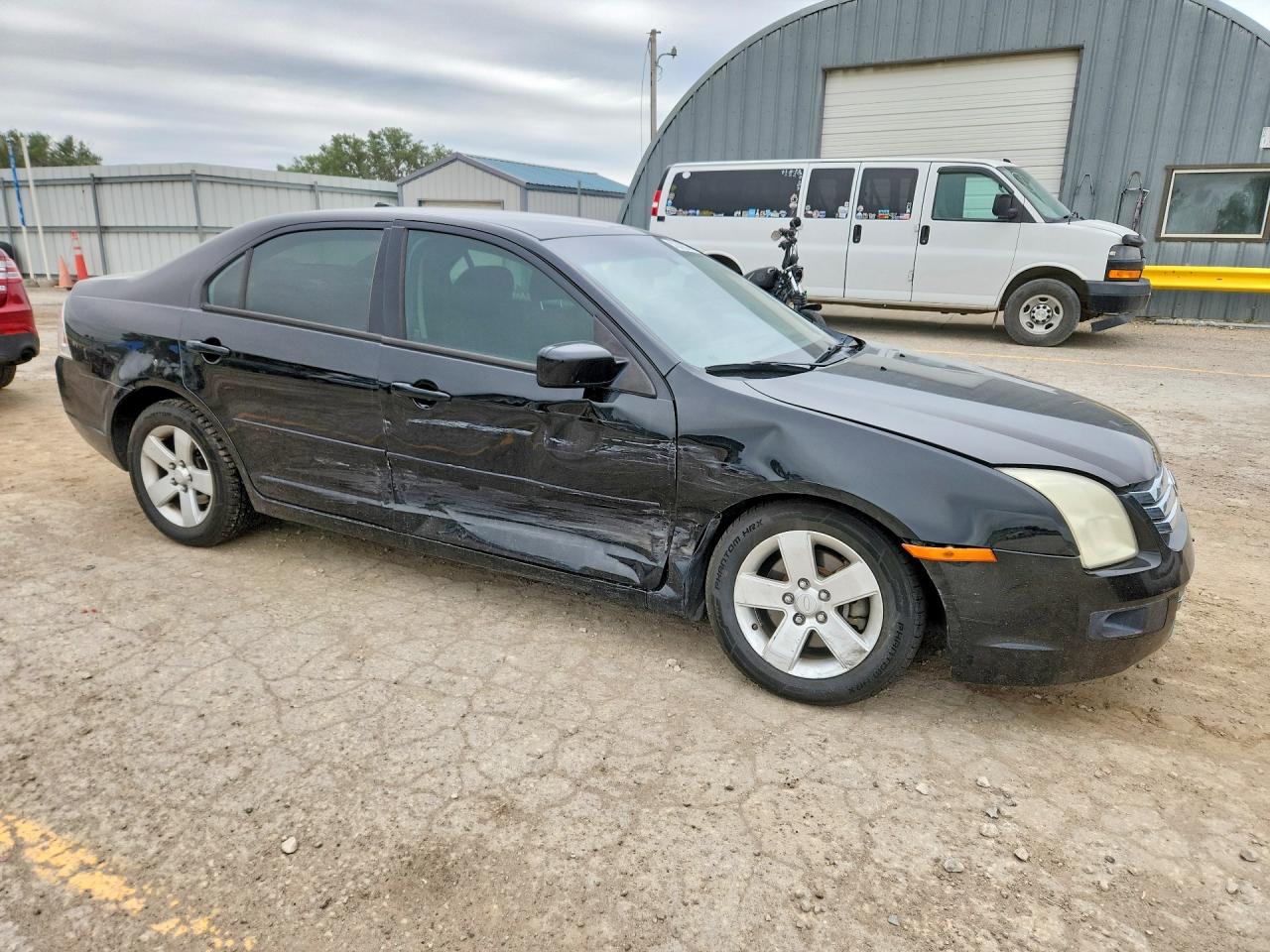 2008 Ford Fusion Se Black vin: 3FAHP07Z28R251249