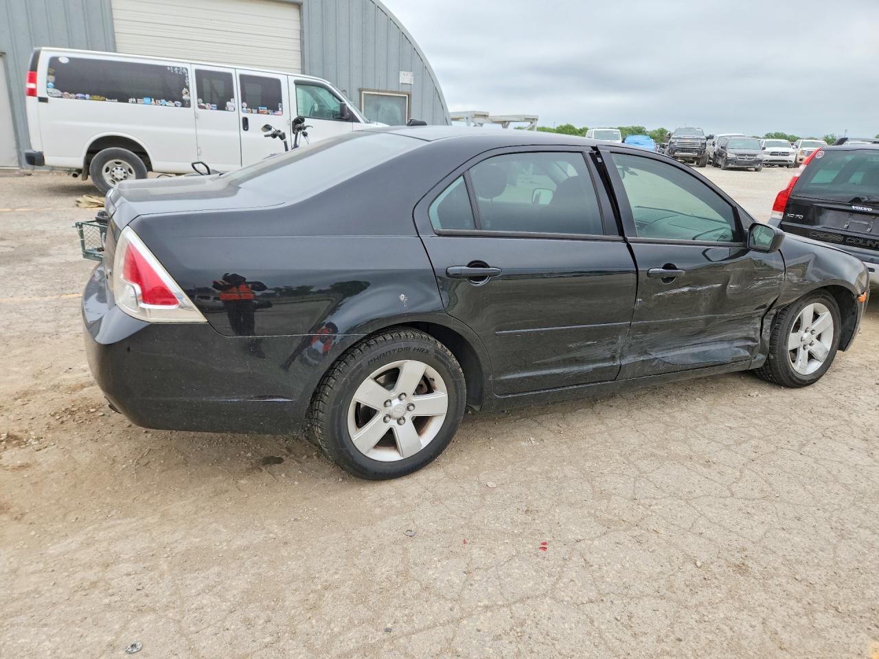 2008 Ford Fusion Se Black vin: 3FAHP07Z28R251249