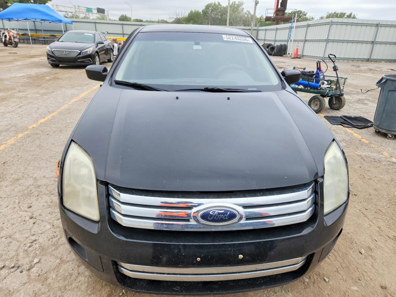 2008 Ford Fusion Se Black vin: 3FAHP07Z28R251249