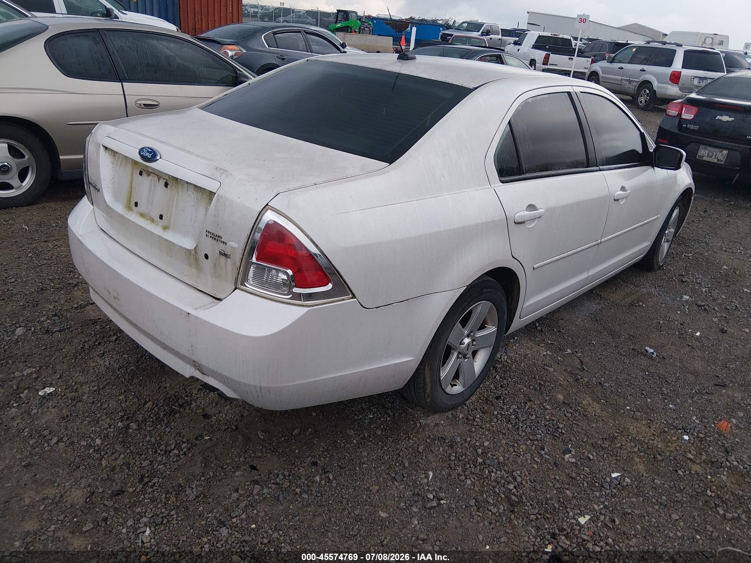 2009 Ford Fusion Se White vin: 3FAHP07Z29R148088