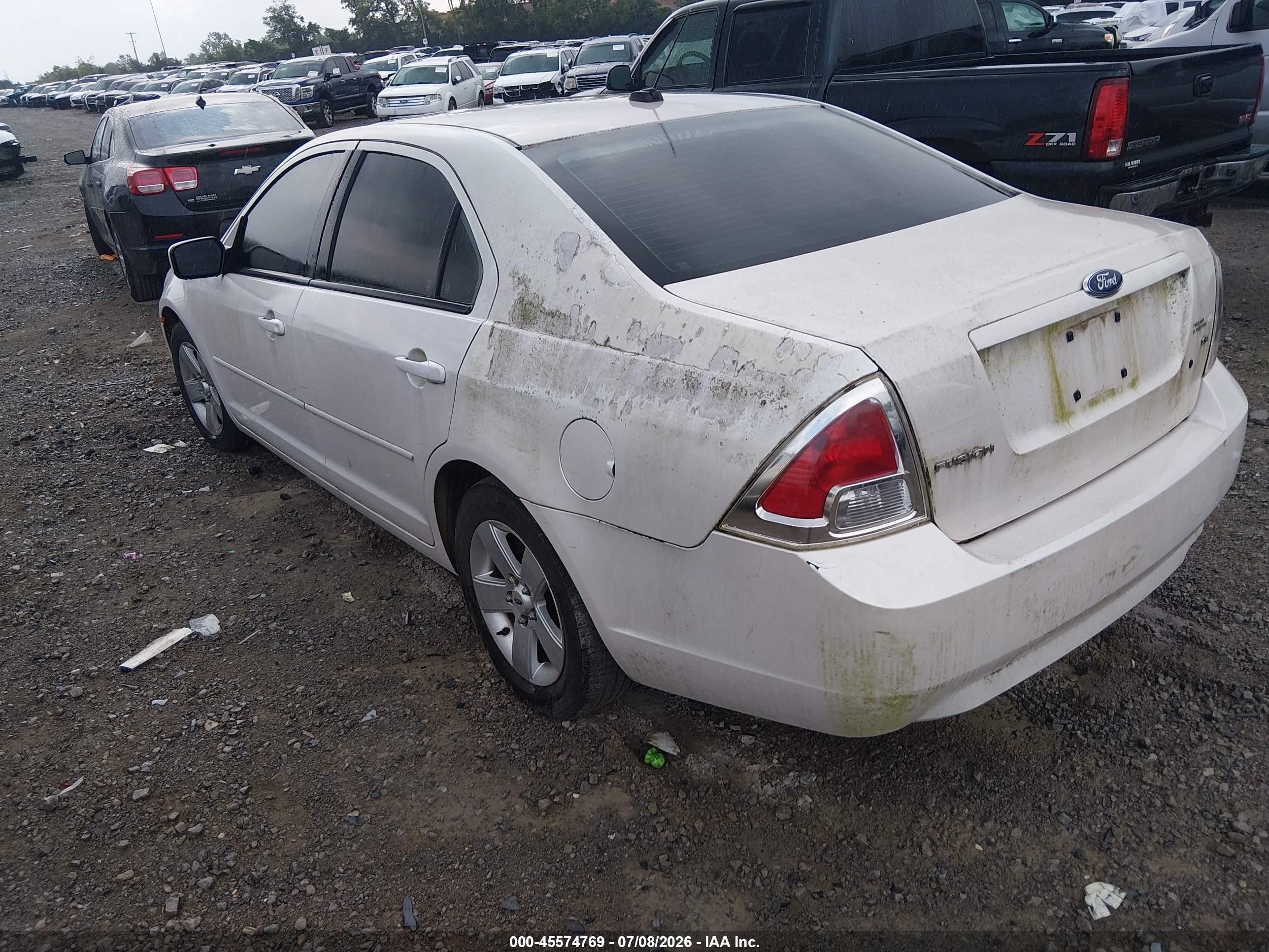 2009 Ford Fusion Se White vin: 3FAHP07Z29R148088