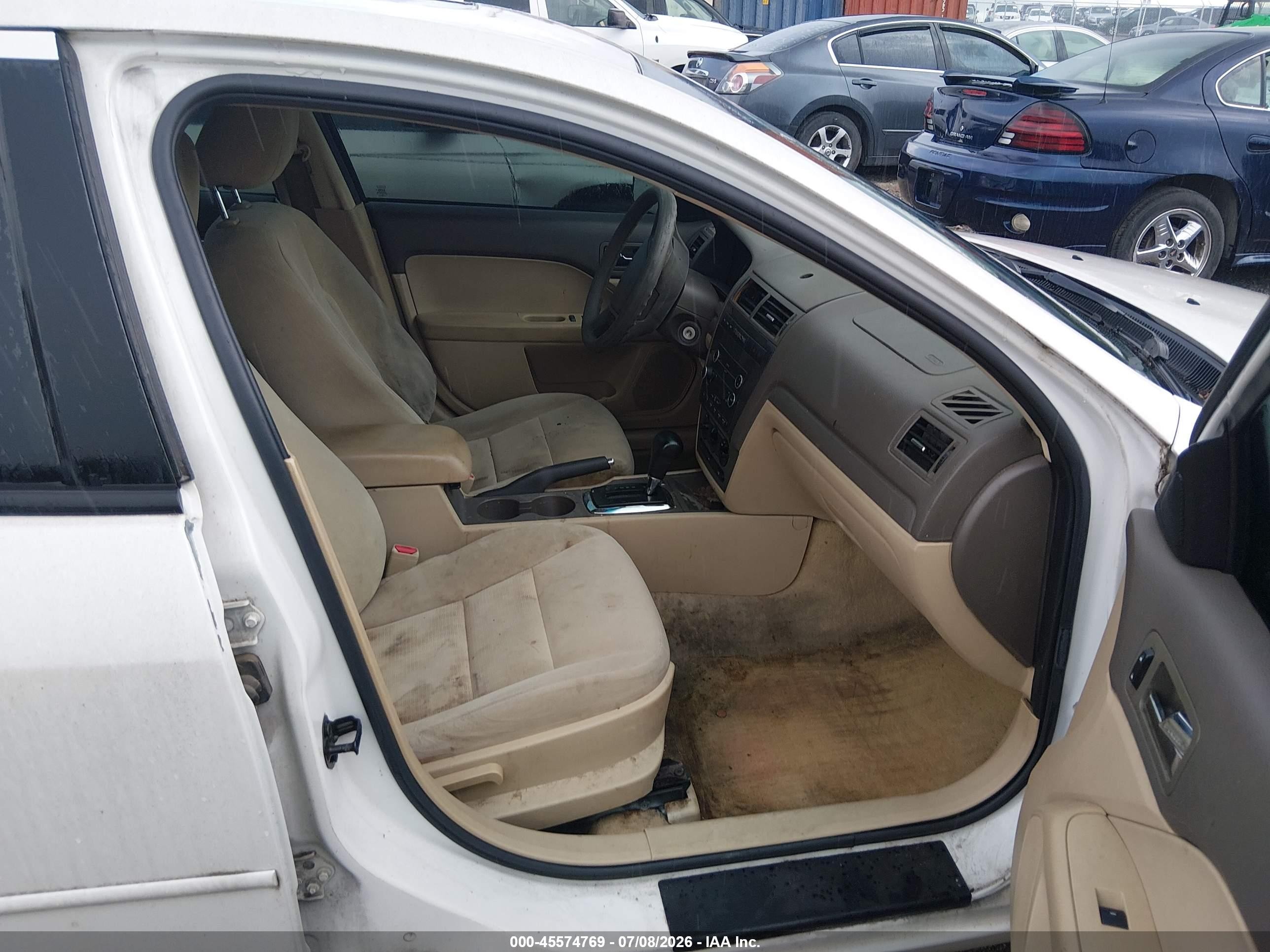 2009 Ford Fusion Se White vin: 3FAHP07Z29R148088
