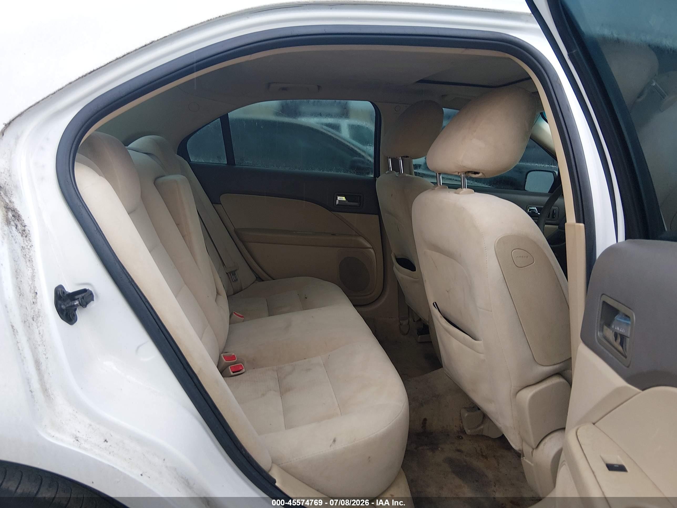 2009 Ford Fusion Se White vin: 3FAHP07Z29R148088